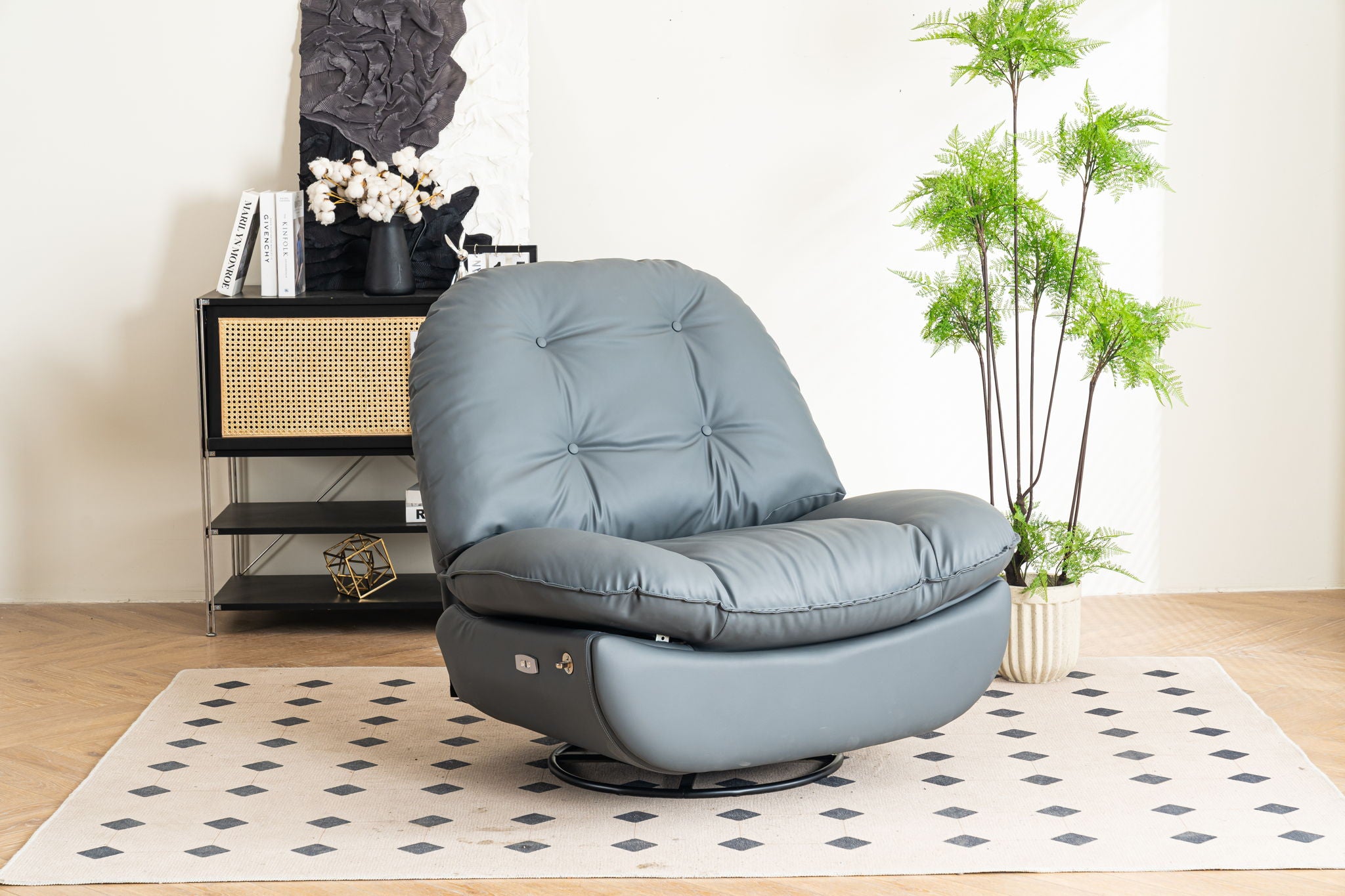 Power Recliner Swivel Glider USB Charger With tooth Music Player, Sleep, Working, Game And Leisure