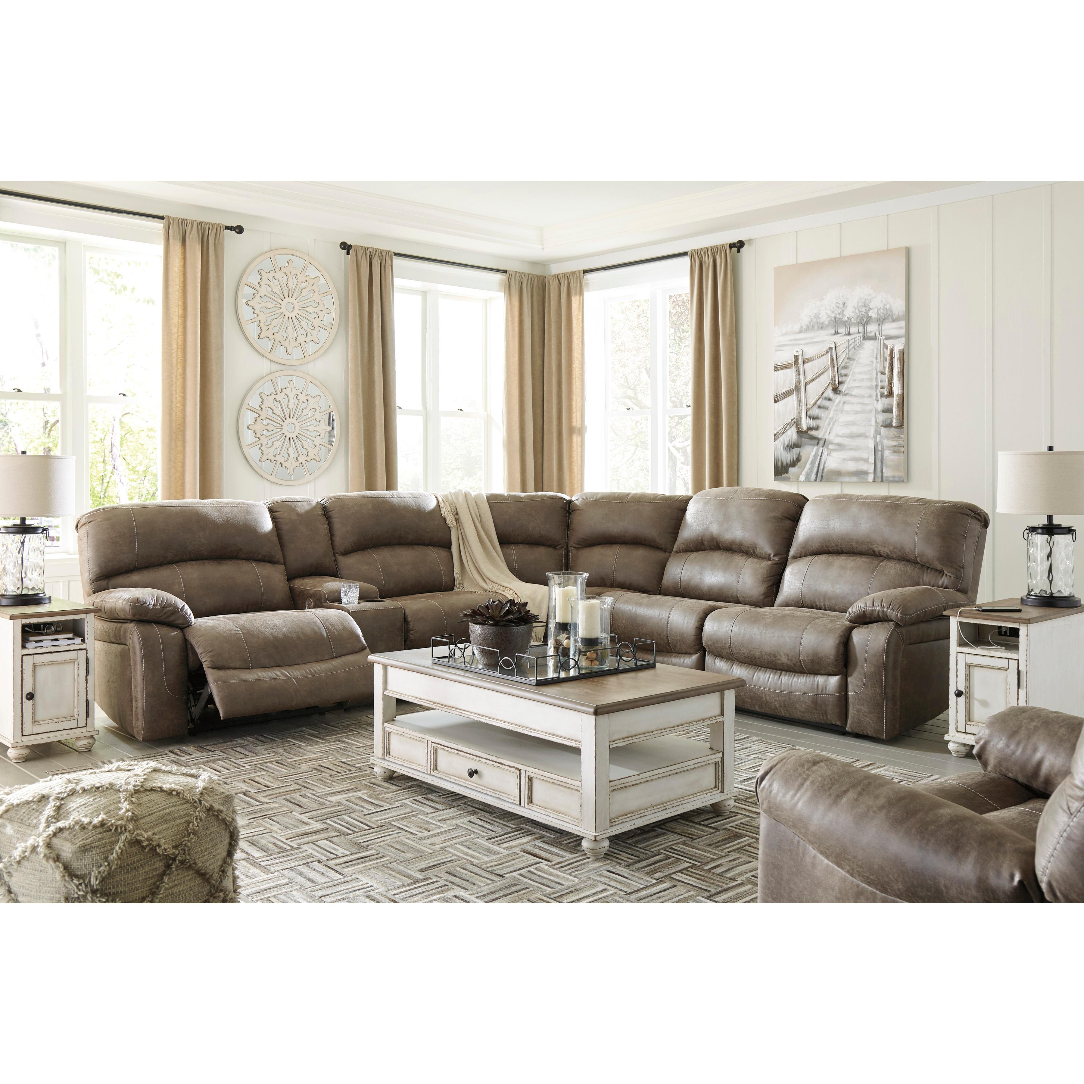 Benchcraft Segburg Power Reclining Leather Look Sectional 3430359/3430377/3430354/3430362 IMAGE 10