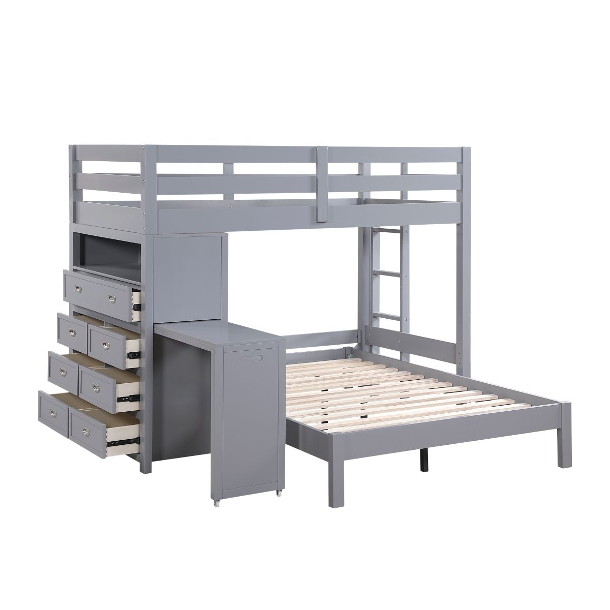 Sloane - Loft Bunk Bed With Chest And Hidden Desk