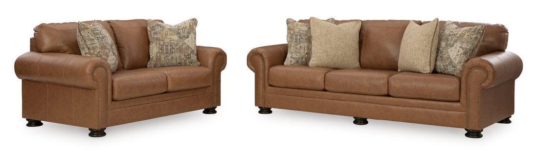 Ashley 576-04 Sofa & Loveseat (TOP GRAIN/OVERSIZE)