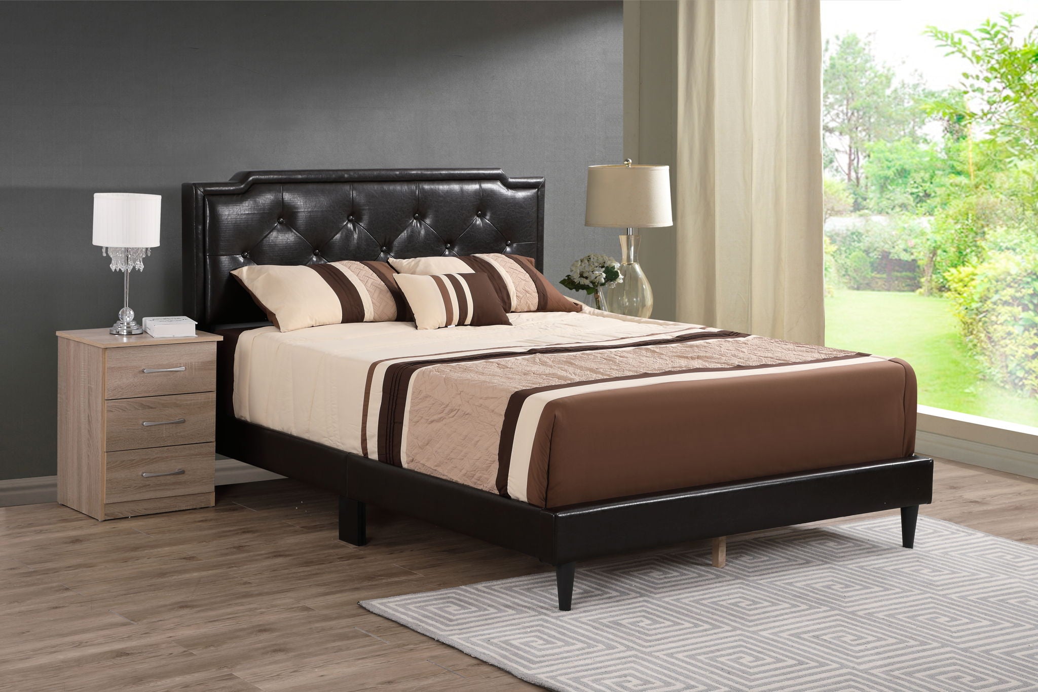 Button Tufted Bed Charming For Cozy Spaces
