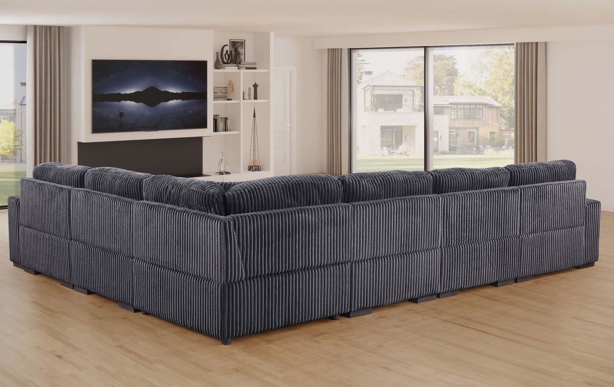 Nadine - Modular Corner Sectional Sofa With Left Facing Chaise