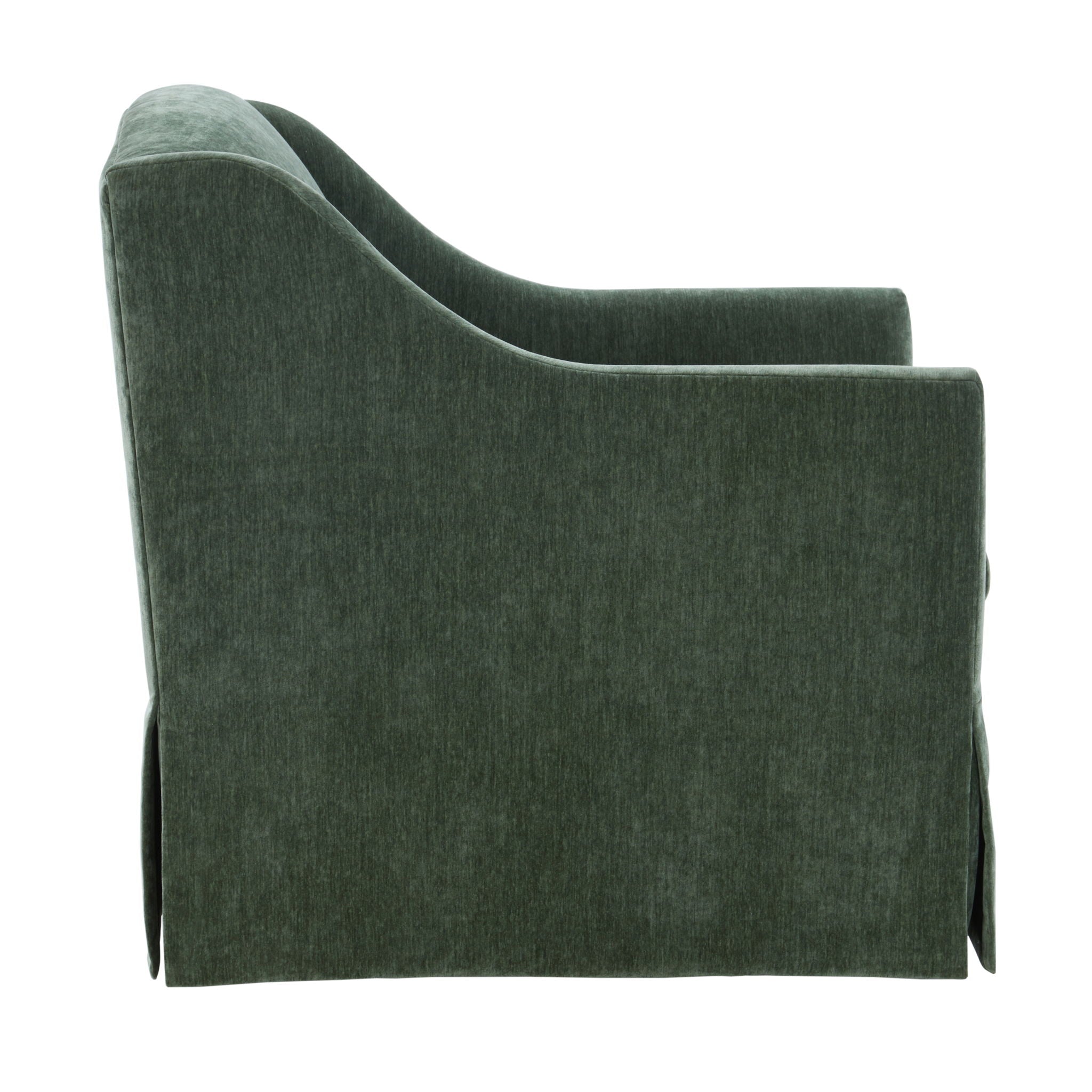 Luisa - Skirted Swivel Accent Chair