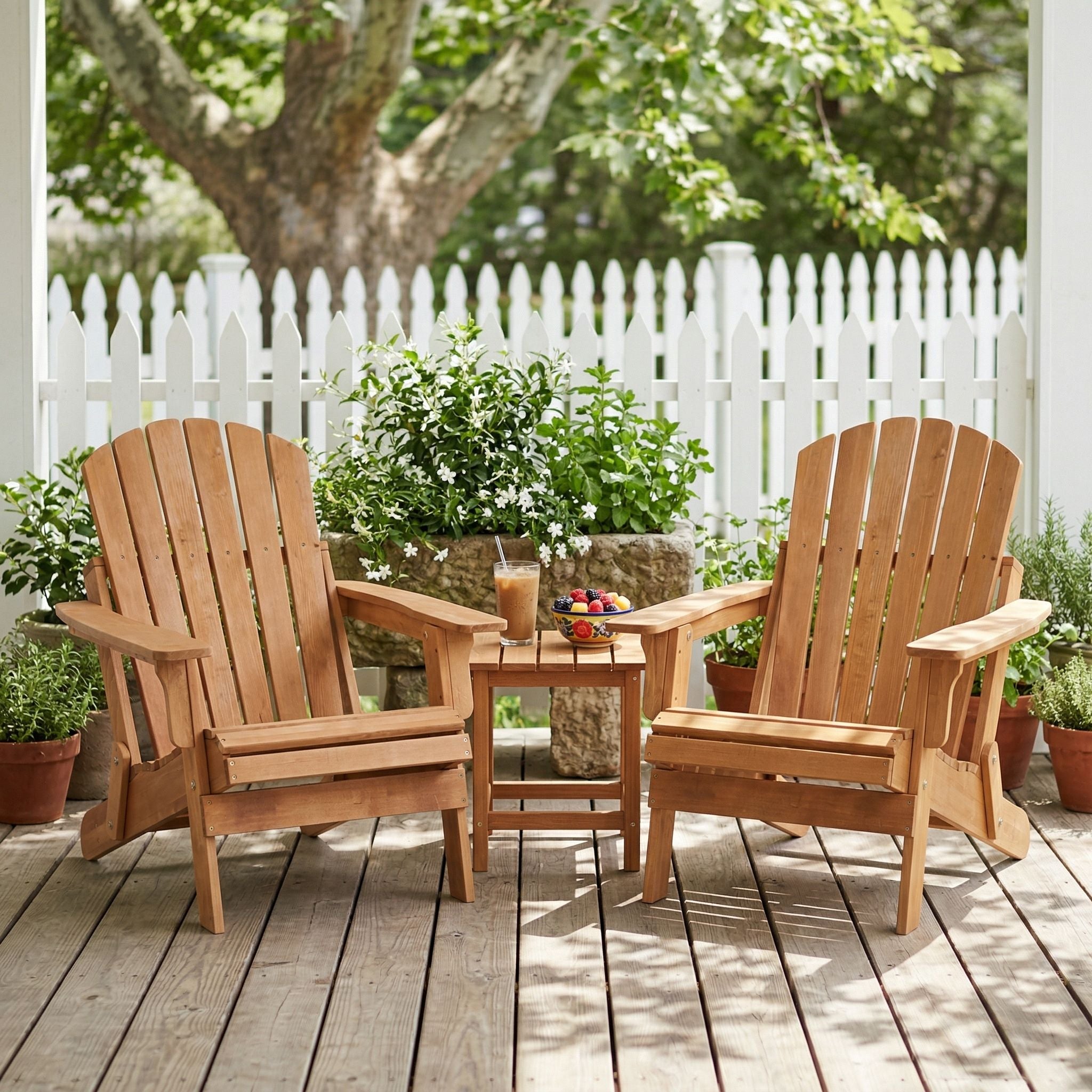 Oversize Outdoor Folding Adirondack Chair, Patio Chair For Garden
