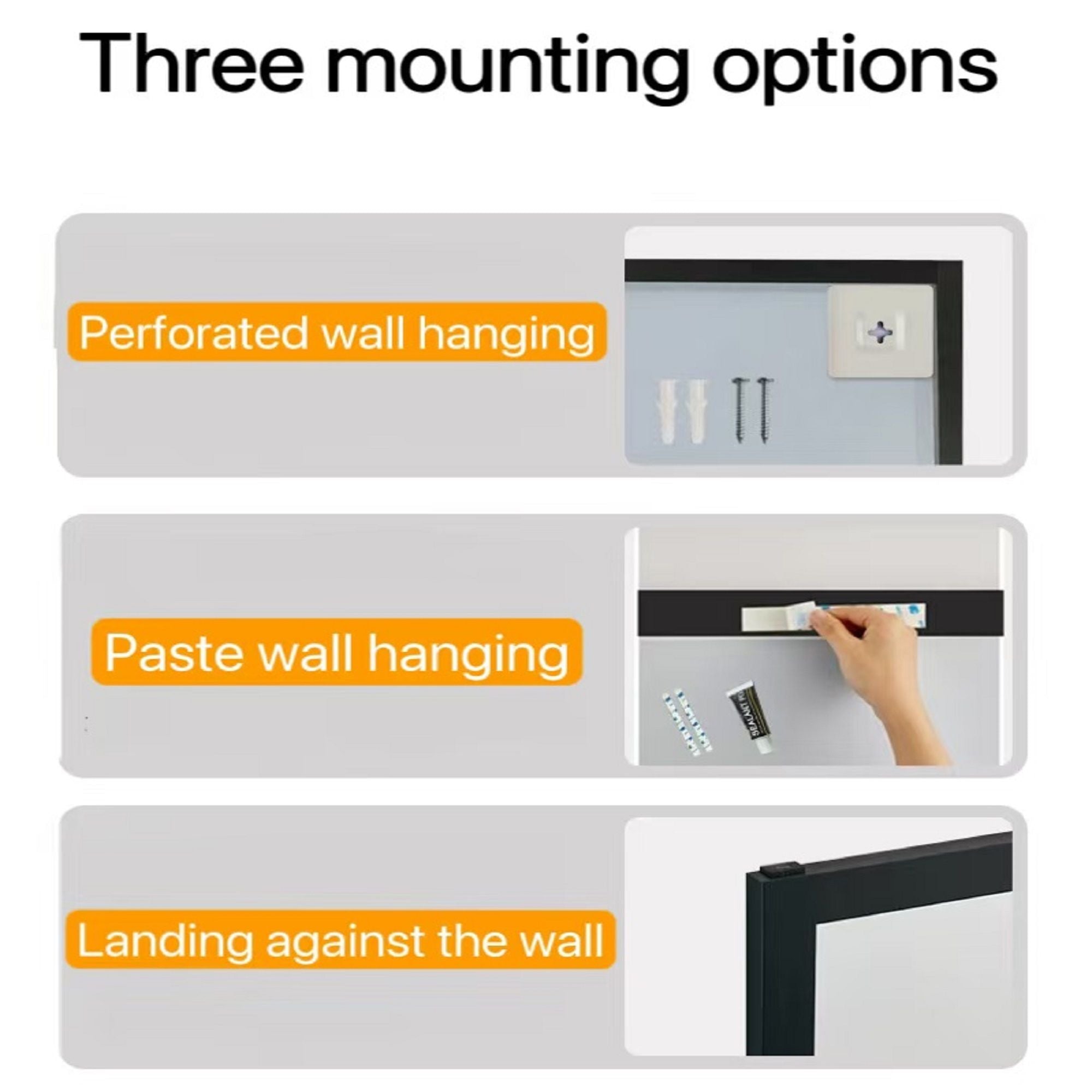 Full-Body Floor Mirror With Frame