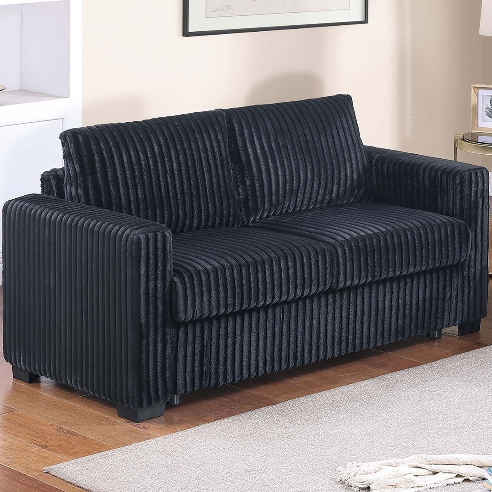 Modern Style 2 Piece Sofa Set With Cup Holders & Charging Port
