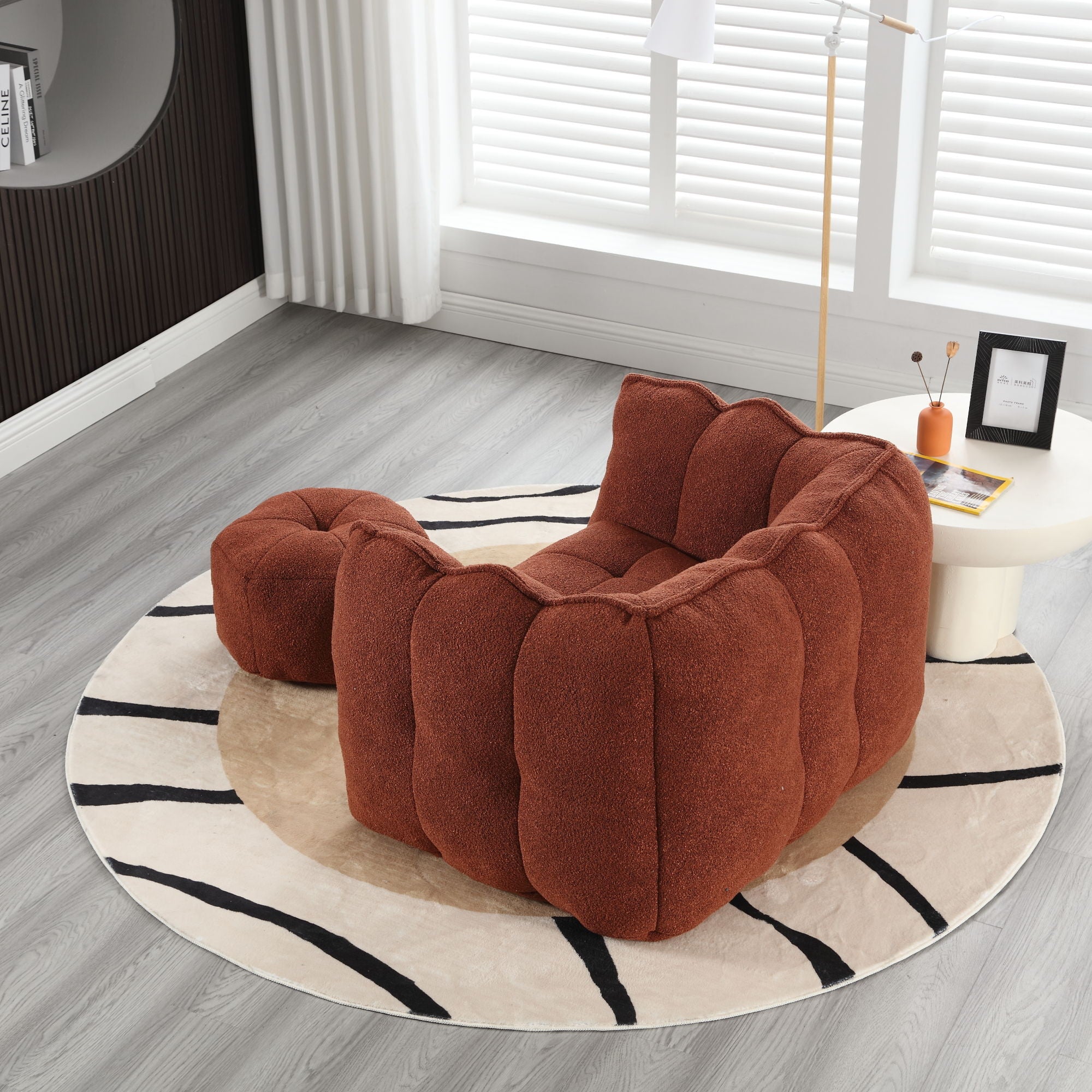 Soft Bean Bag Chair With High Resilient Foam