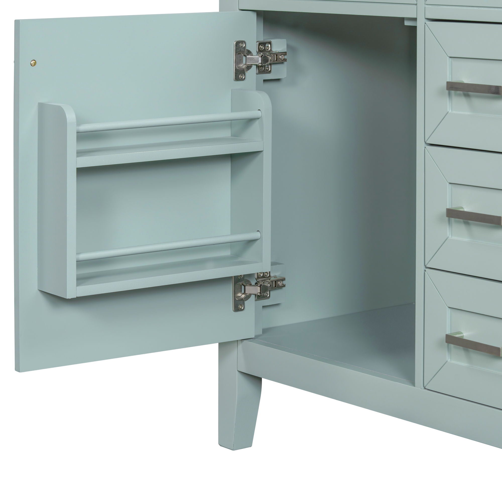 Modern Bathroom Vanity Base Only With Drawers, Freestanding Design