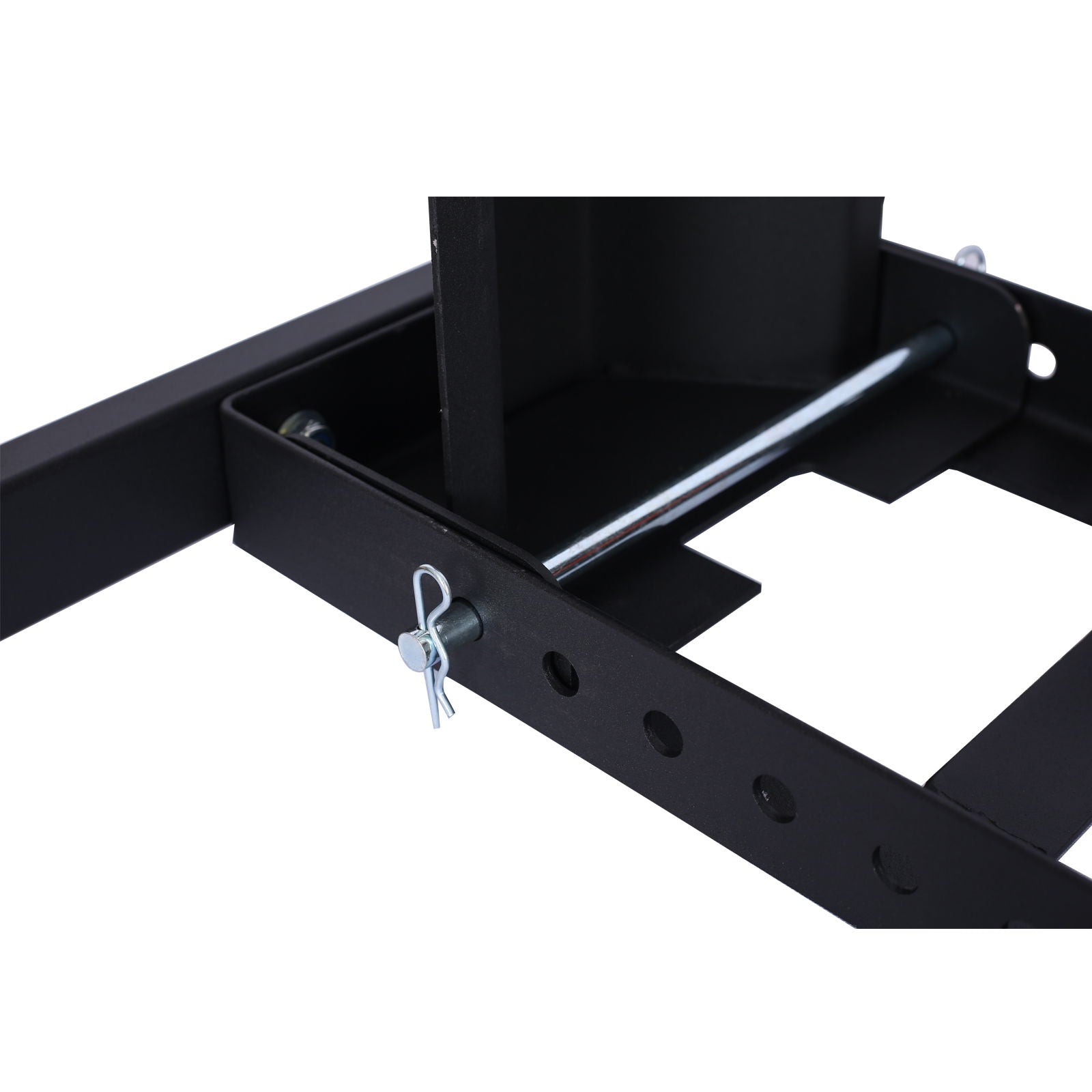 Heavy Duty Adjustable Motorcycle Stand / Wheel Chock 1800 Lb Capacity - Black