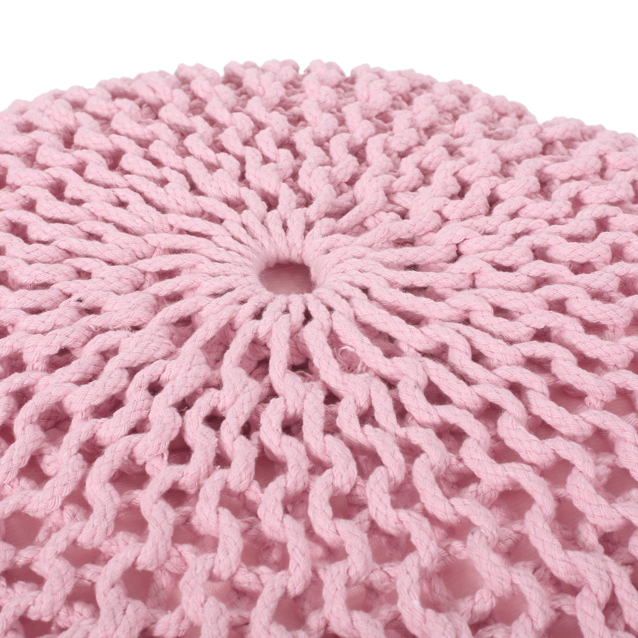 Belle - Modern Knitted Round Pouf