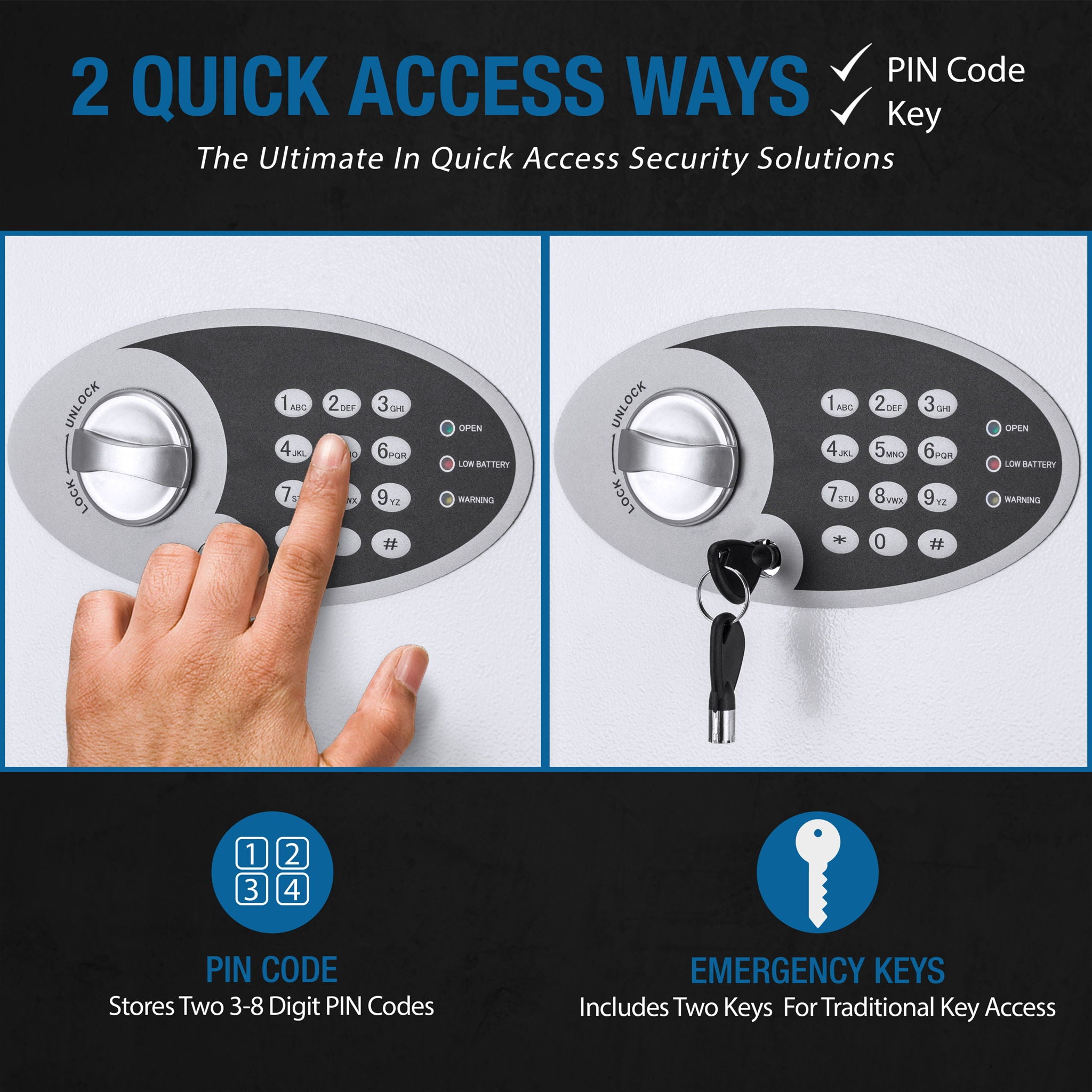 Key Cabinet Digital Keypad Wall Safe