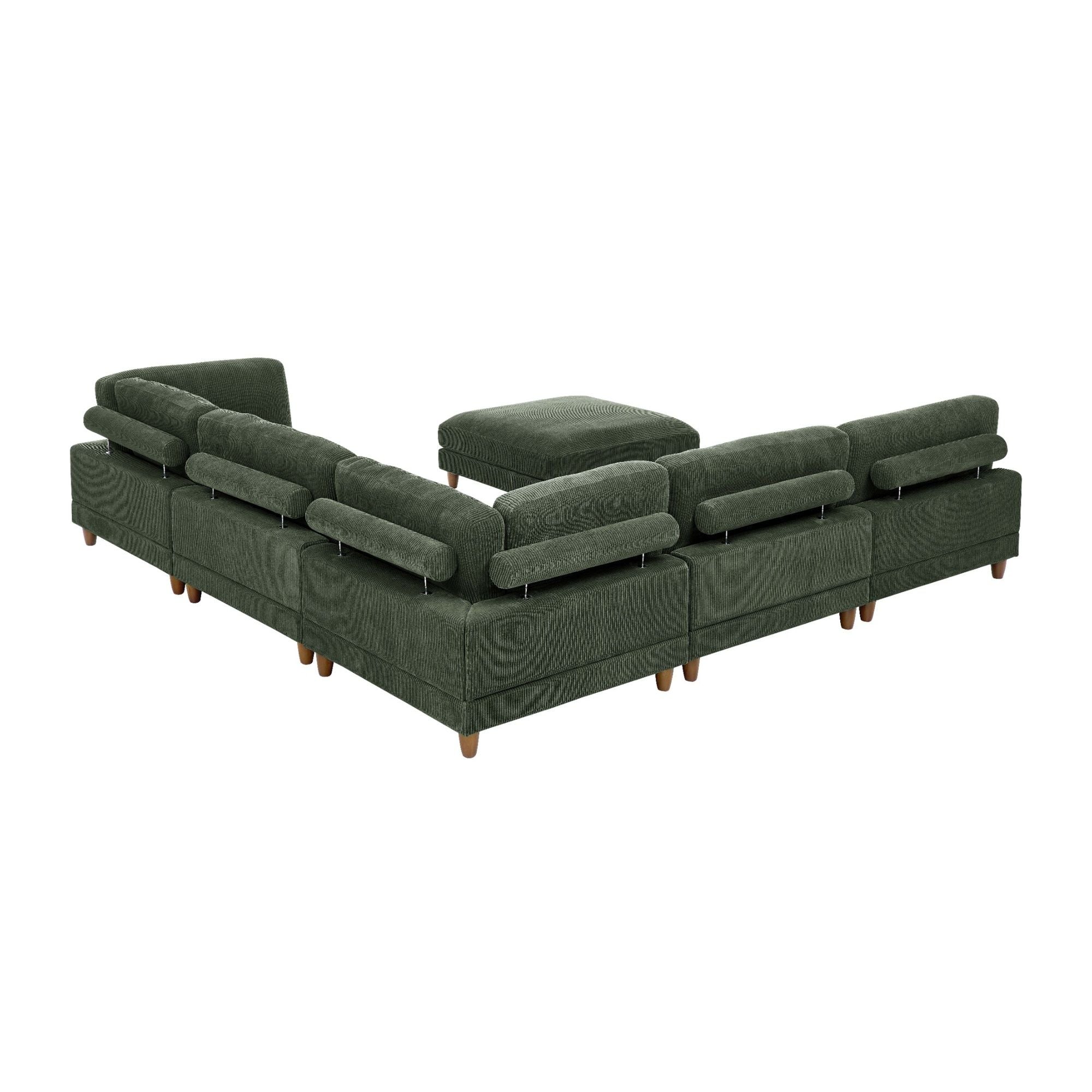 Modern Modular Sectional With Adjustable Back Support