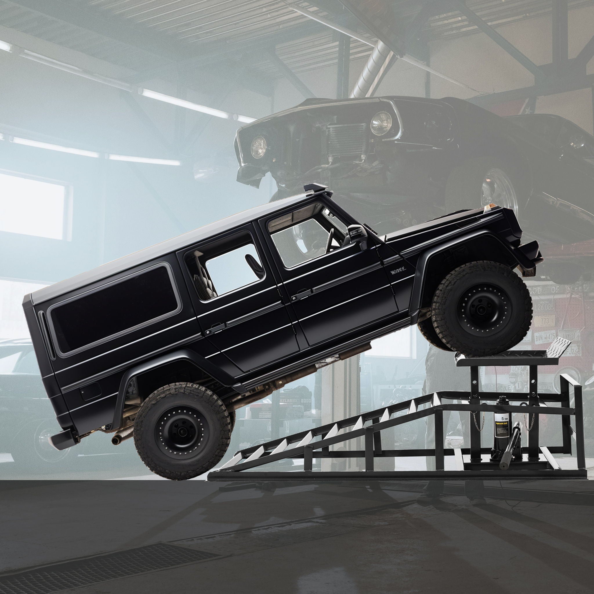 Suxidi - 5 Ton Auto Car Truck Service Ramps Lifts, Hydraulic Automotive Lift