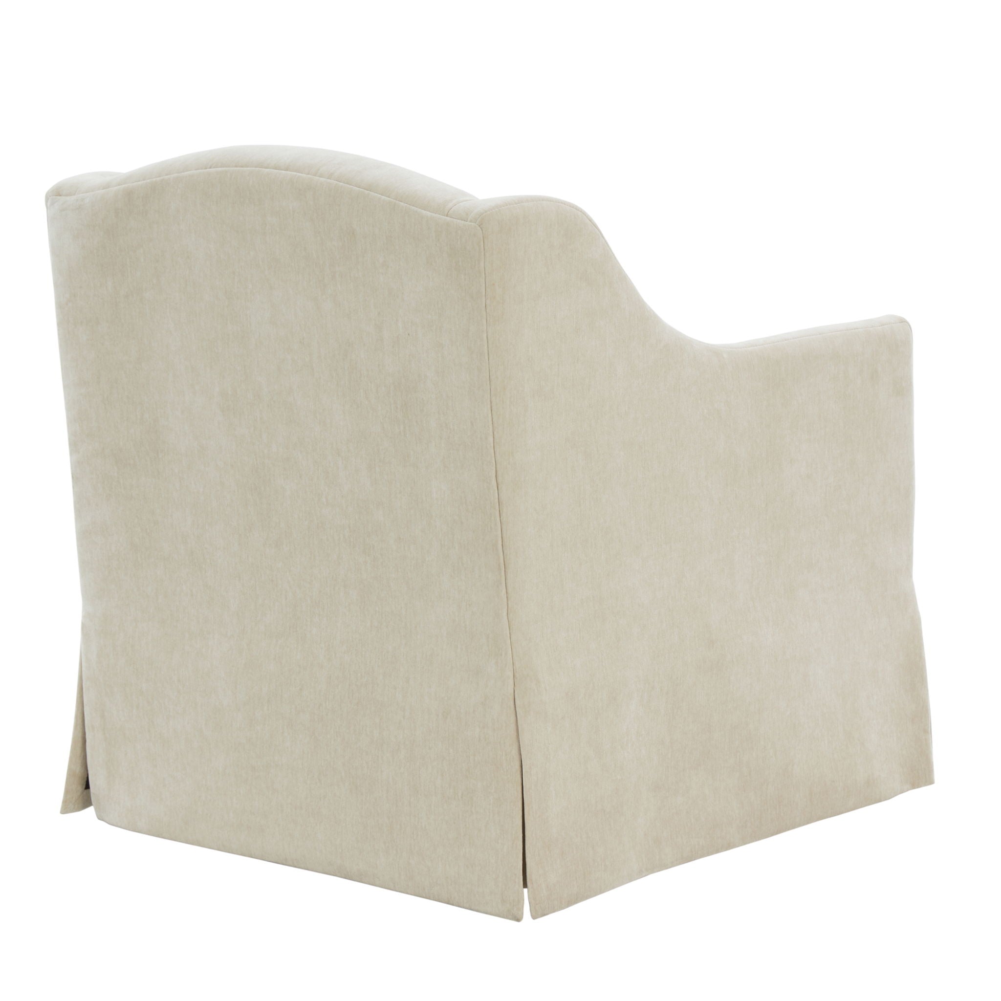 Luisa - Skirted Swivel Accent Chair
