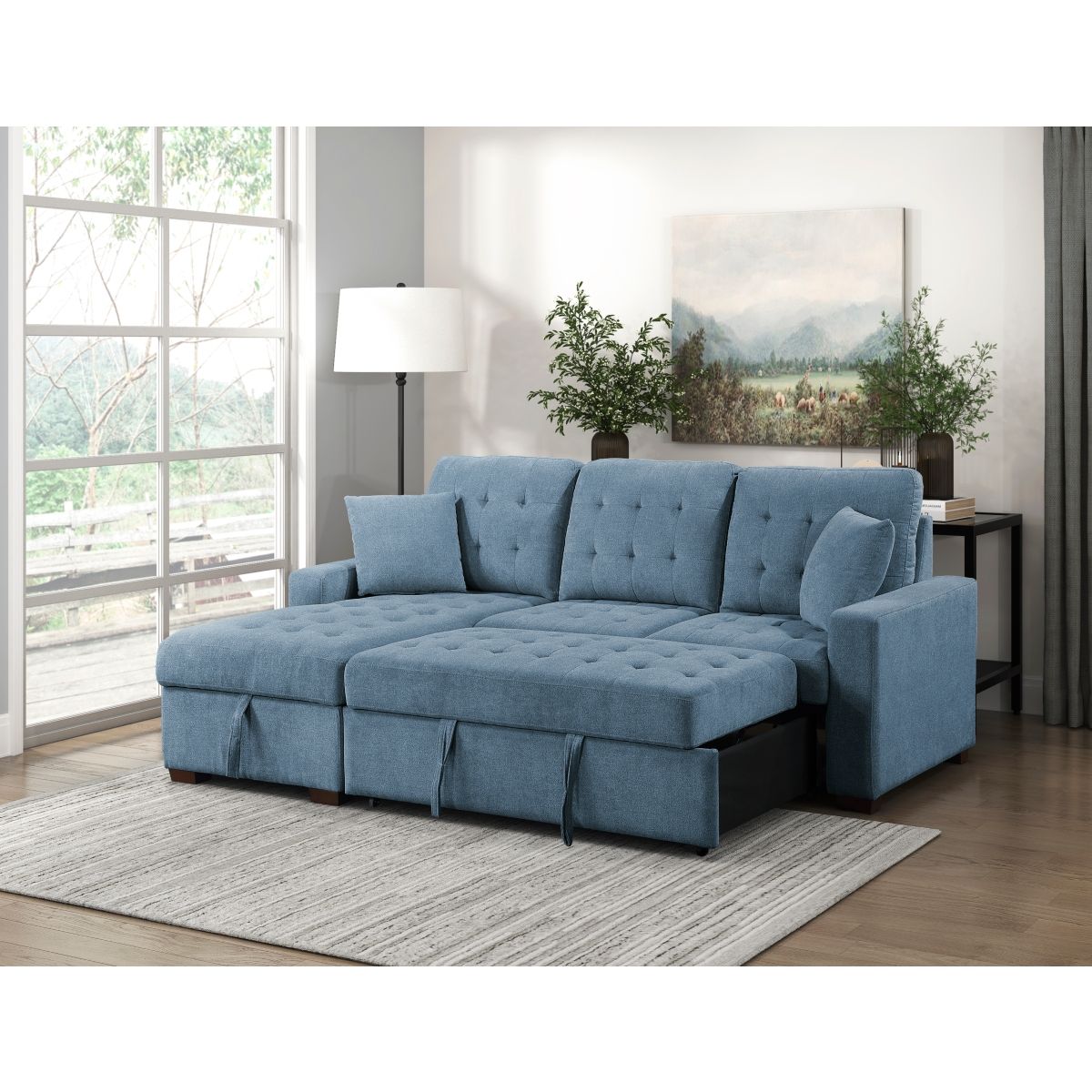 Waitsfield - Sectional With Chaise, Pull-Out Bed And Hidden Storage