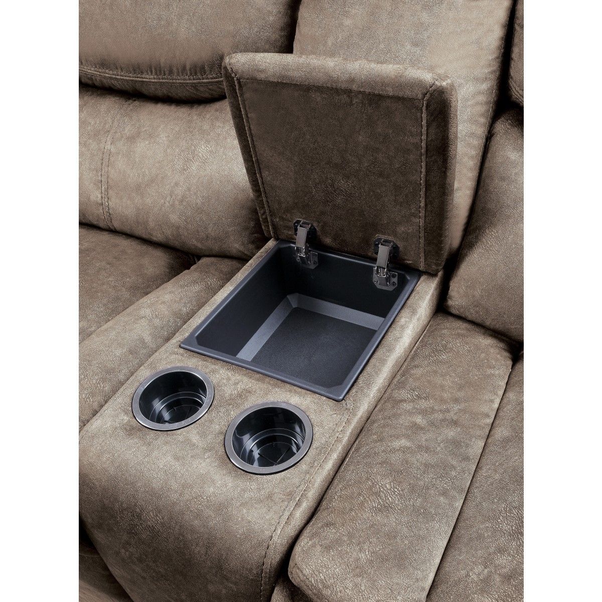 Bastrop - Double Glider Reclining Loveseat With Center Console