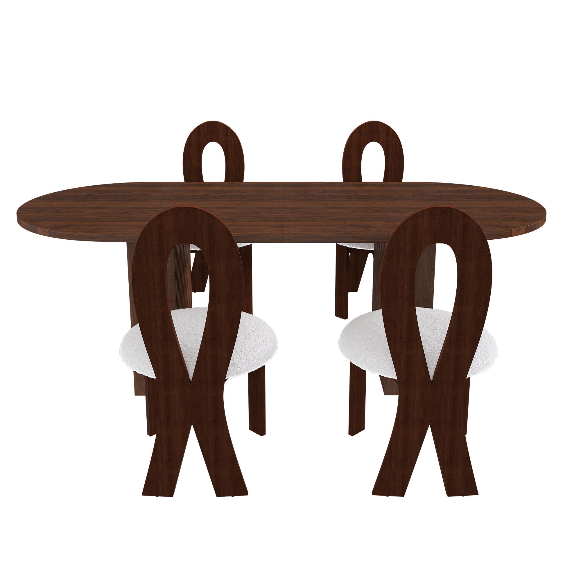 Modern Oval Dining Table With Chairs