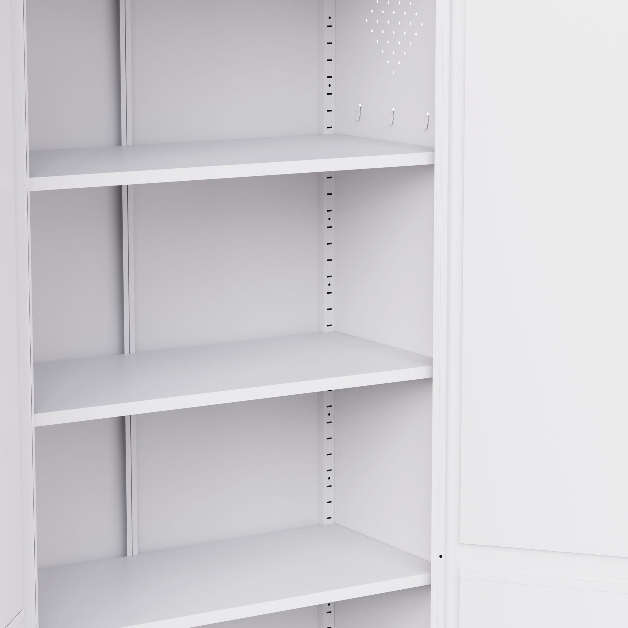 Kitchen Pantry Cabinet With Doors, Heavy-Duty Freestanding Storage Organizer With 5 Adjustable Shelves, Tool Free Assembly - White