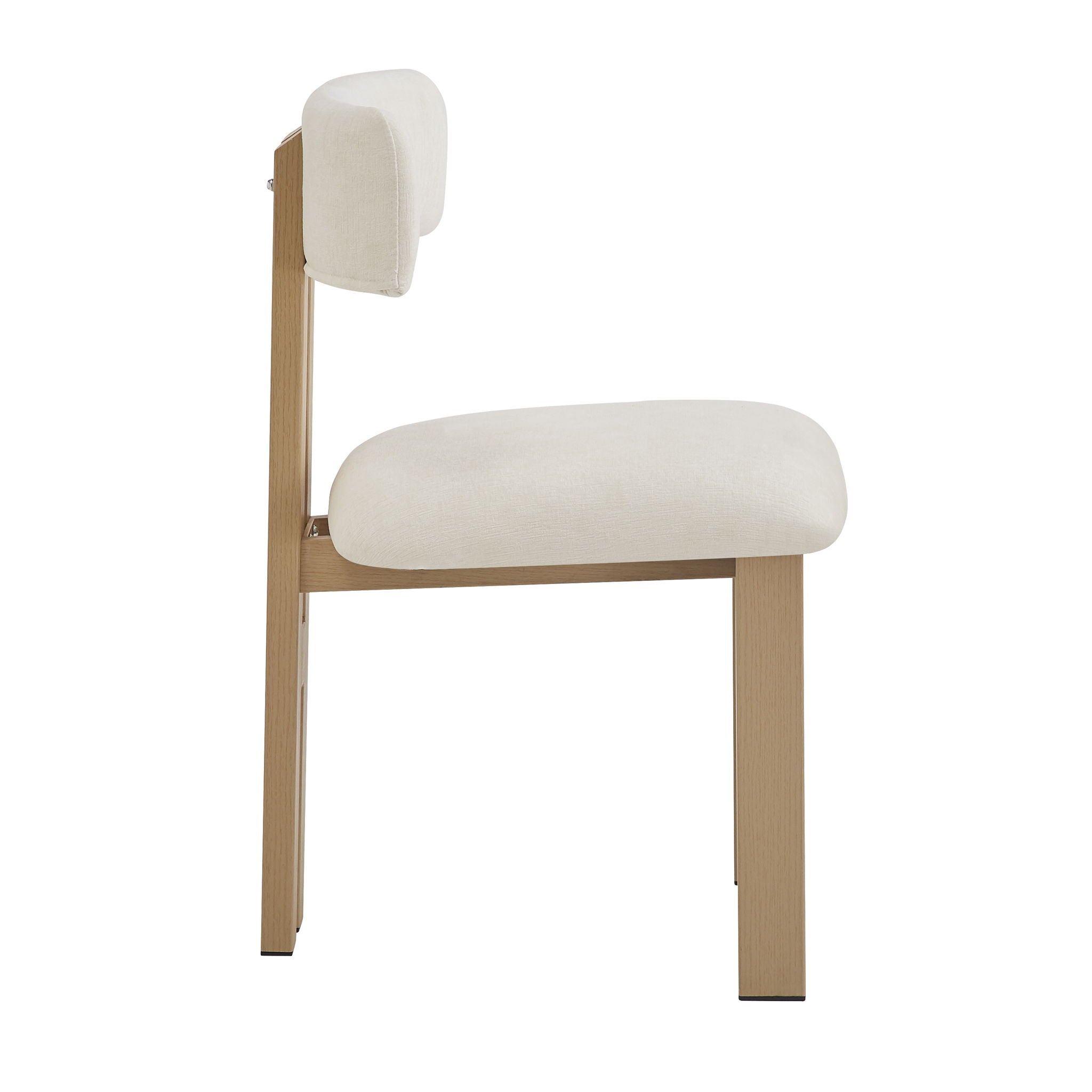 7 Piece Dining Set With Upholstered Armless Chairs And Table