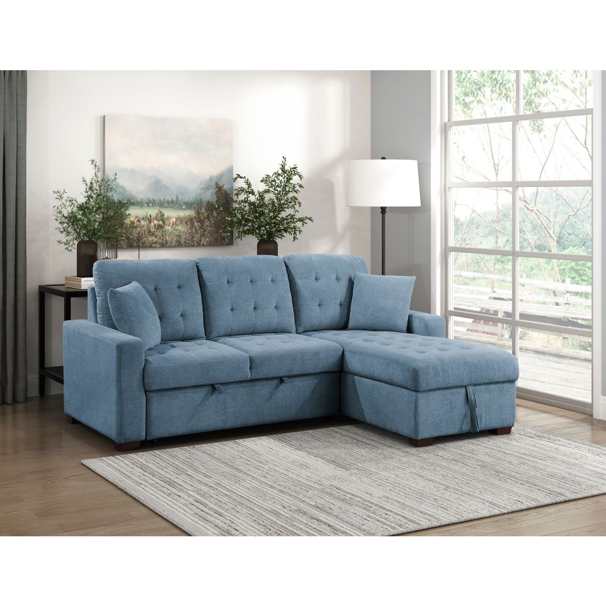 Waitsfield - Sectional With Chaise, Pull-Out Bed And Hidden Storage
