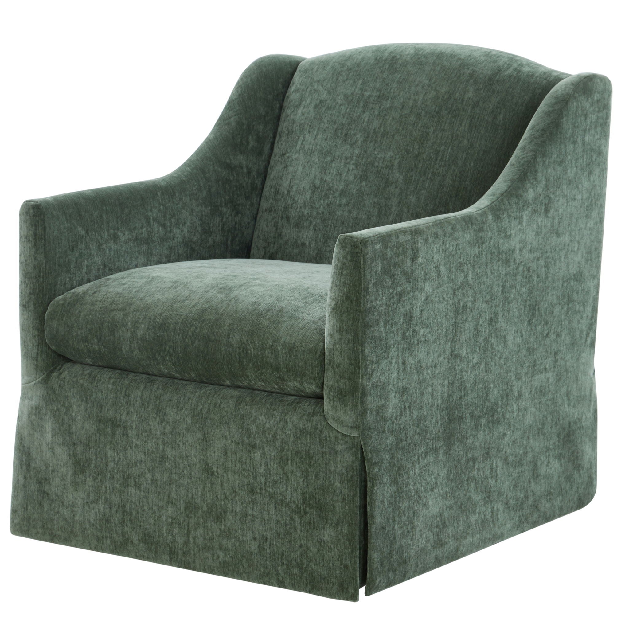 Luisa - Skirted Swivel Accent Chair