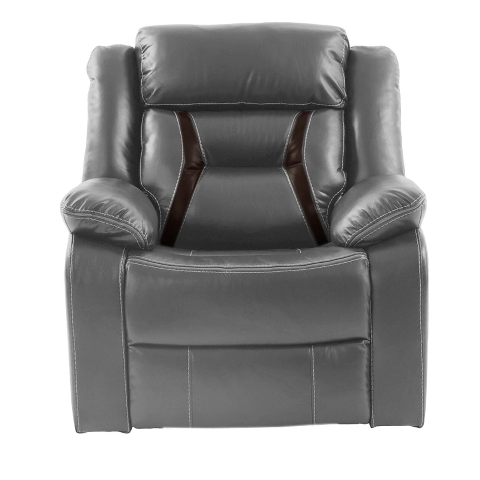 Modern Recliner With Pillow Arms And Headrest