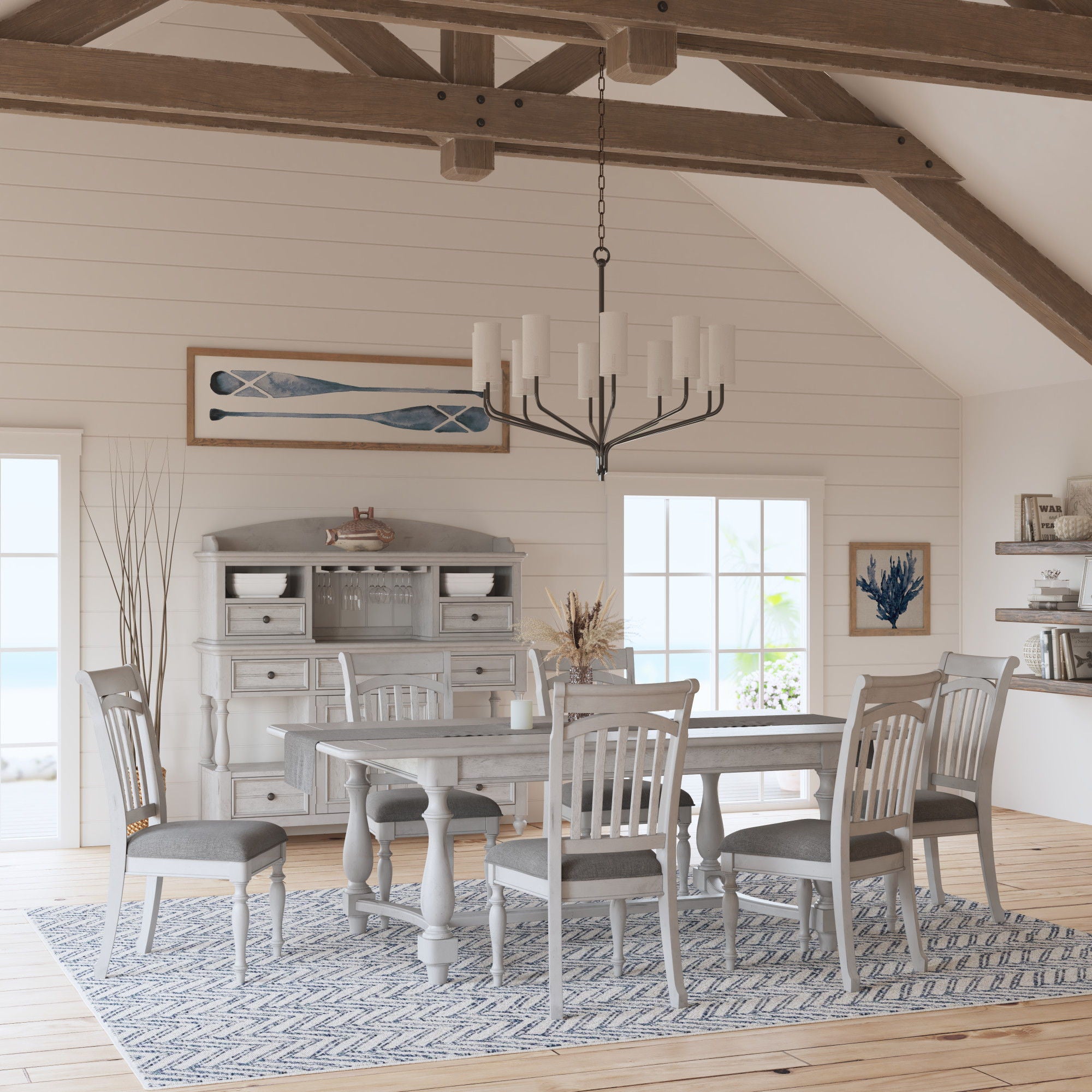 Coastal Dining Table - Gray