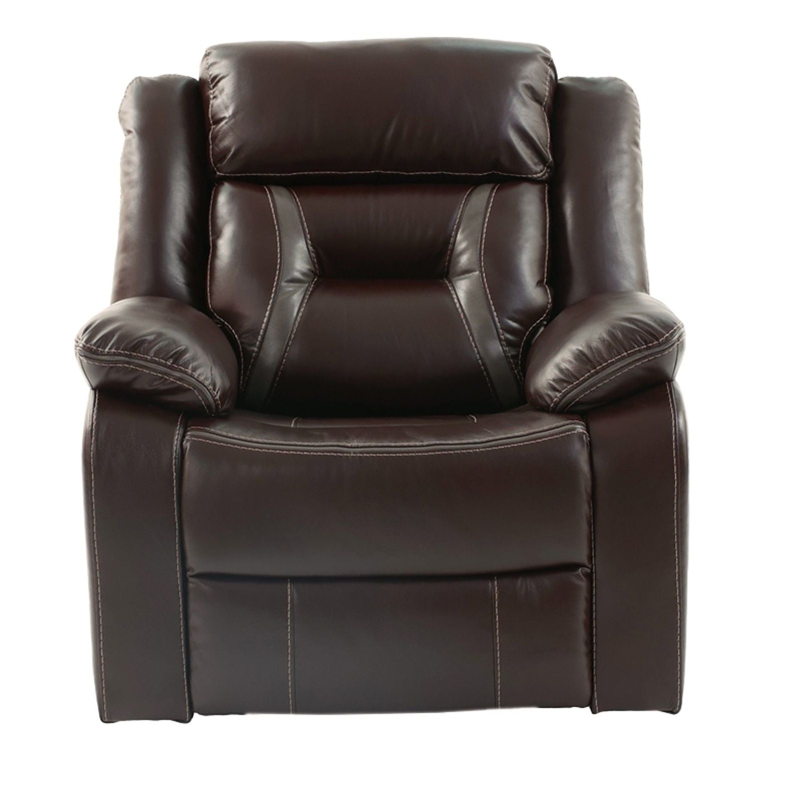 Modern Recliner With Pillow Arms And Headrest