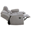 Gilson  Chenille Upholstered Reclining Sofa Set Grey