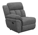 Bahrain UpholsteredRecliner Charcoal