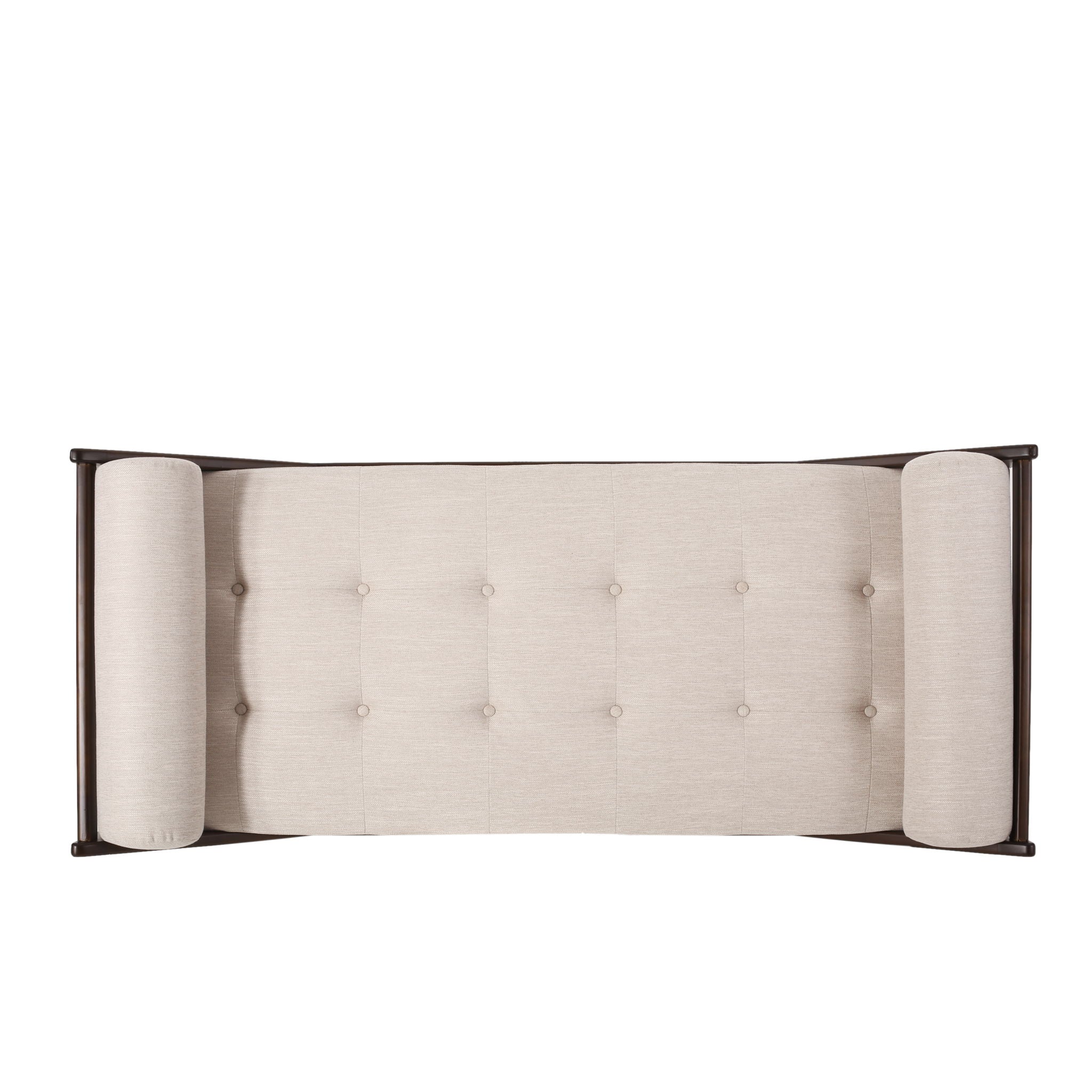 Chic Contemporary Chaise Lounge With Button Tufting And Bentwood Structure