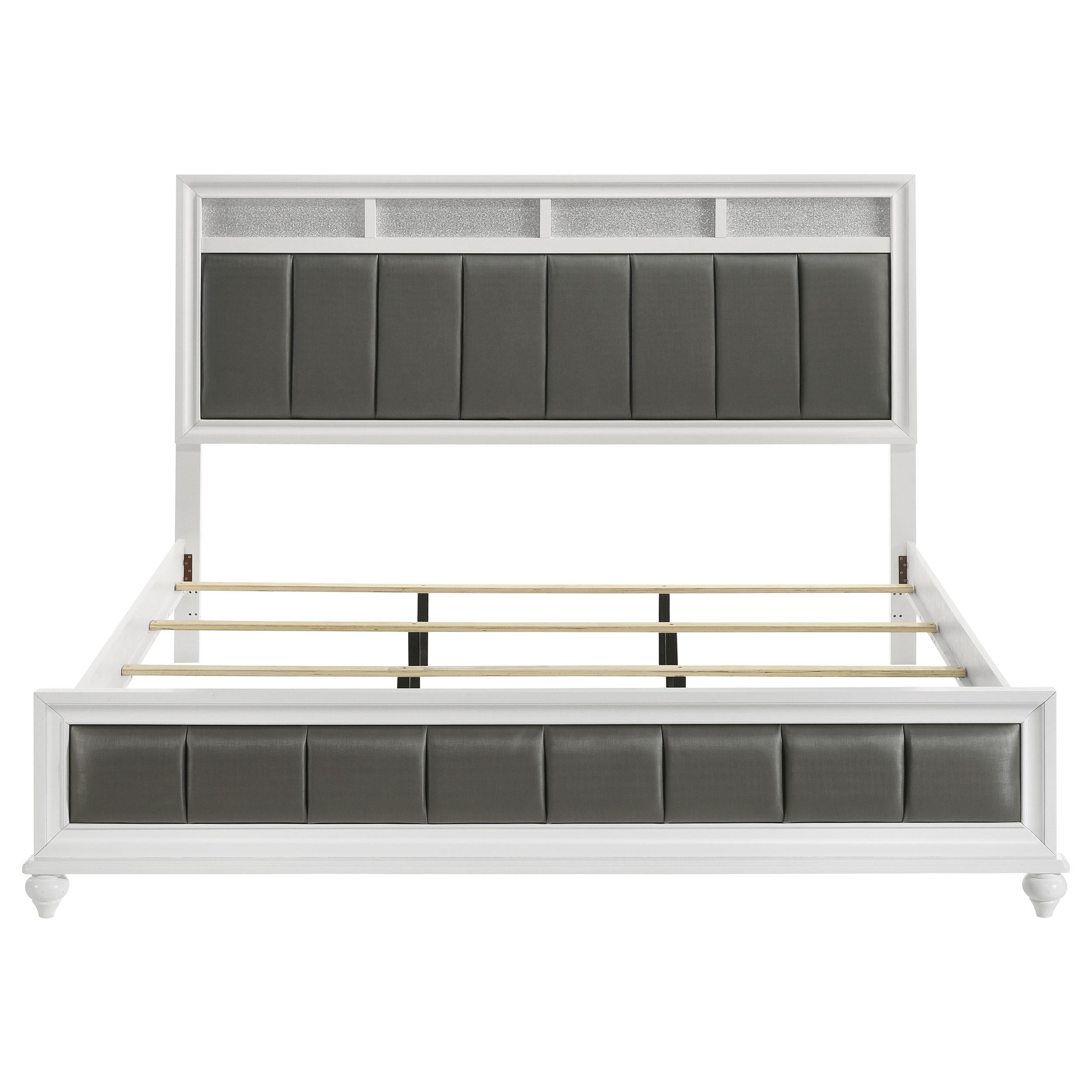 Diamond Modern Furniture COA Barzini King Upholstered Panel Bed 205891KE IMAGE 3