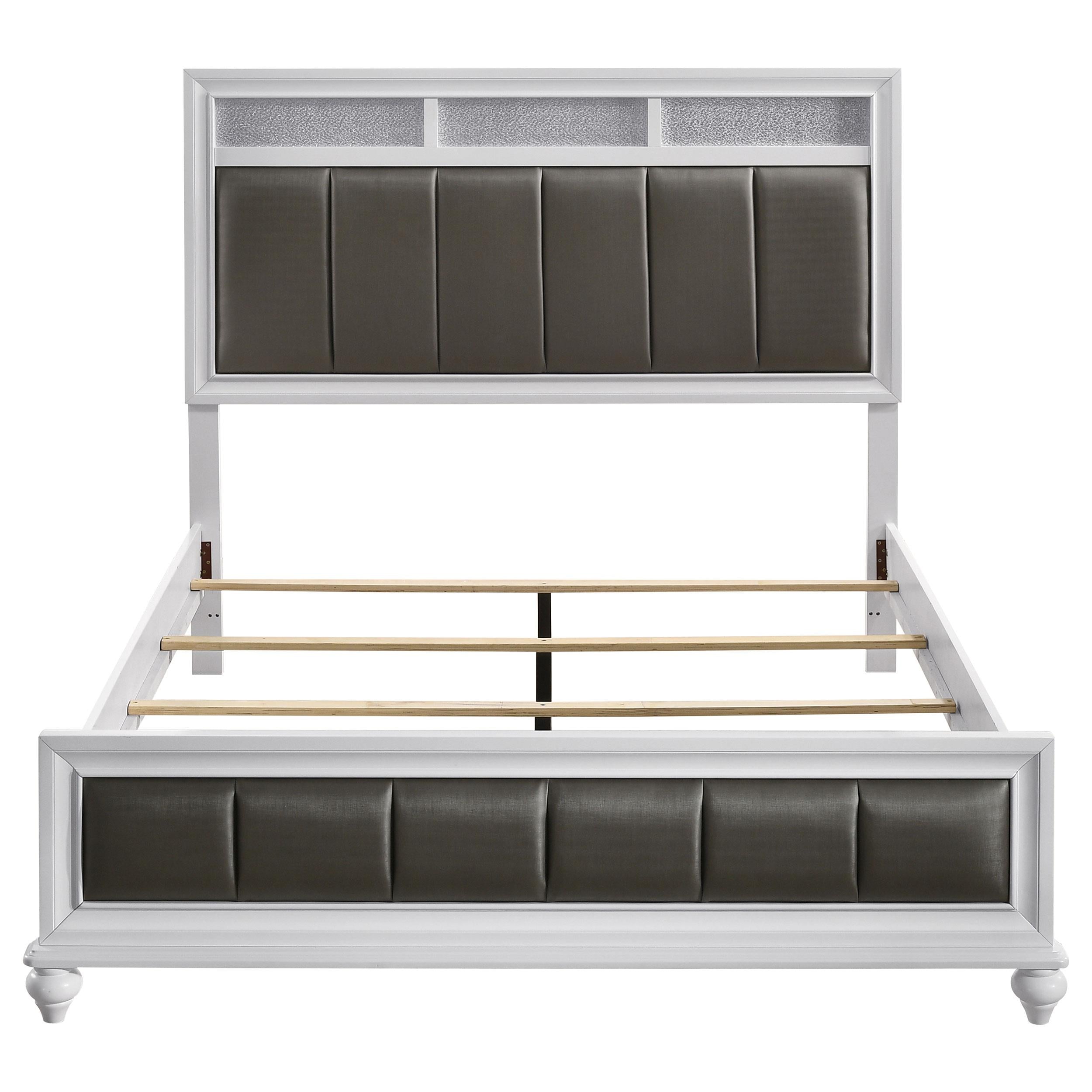 Diamond Modern Furniture COA Barzini Queen Upholstered Panel Bed 205891Q IMAGE 3