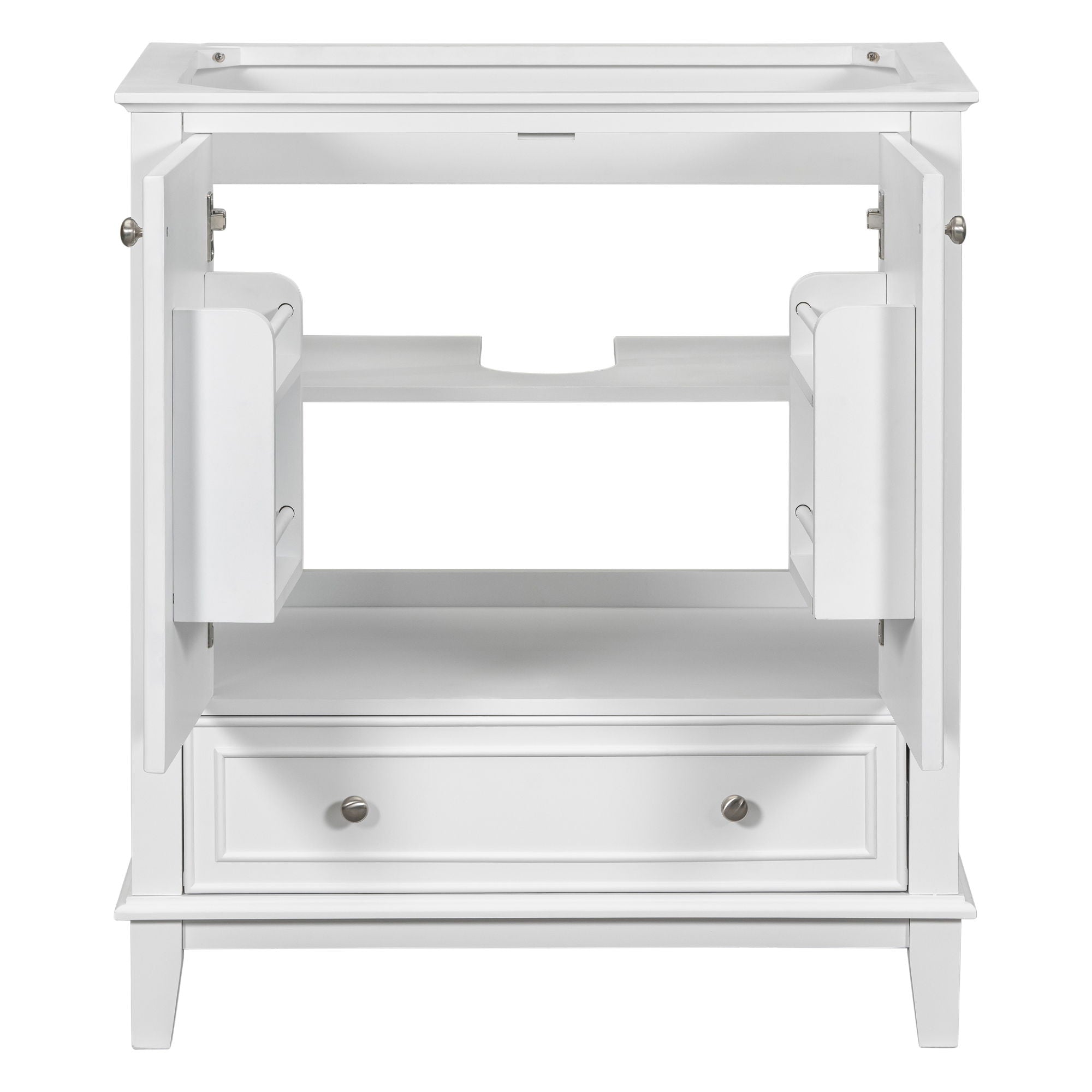 Modern Bathroom Vanity Base Only With Doors And Drawer