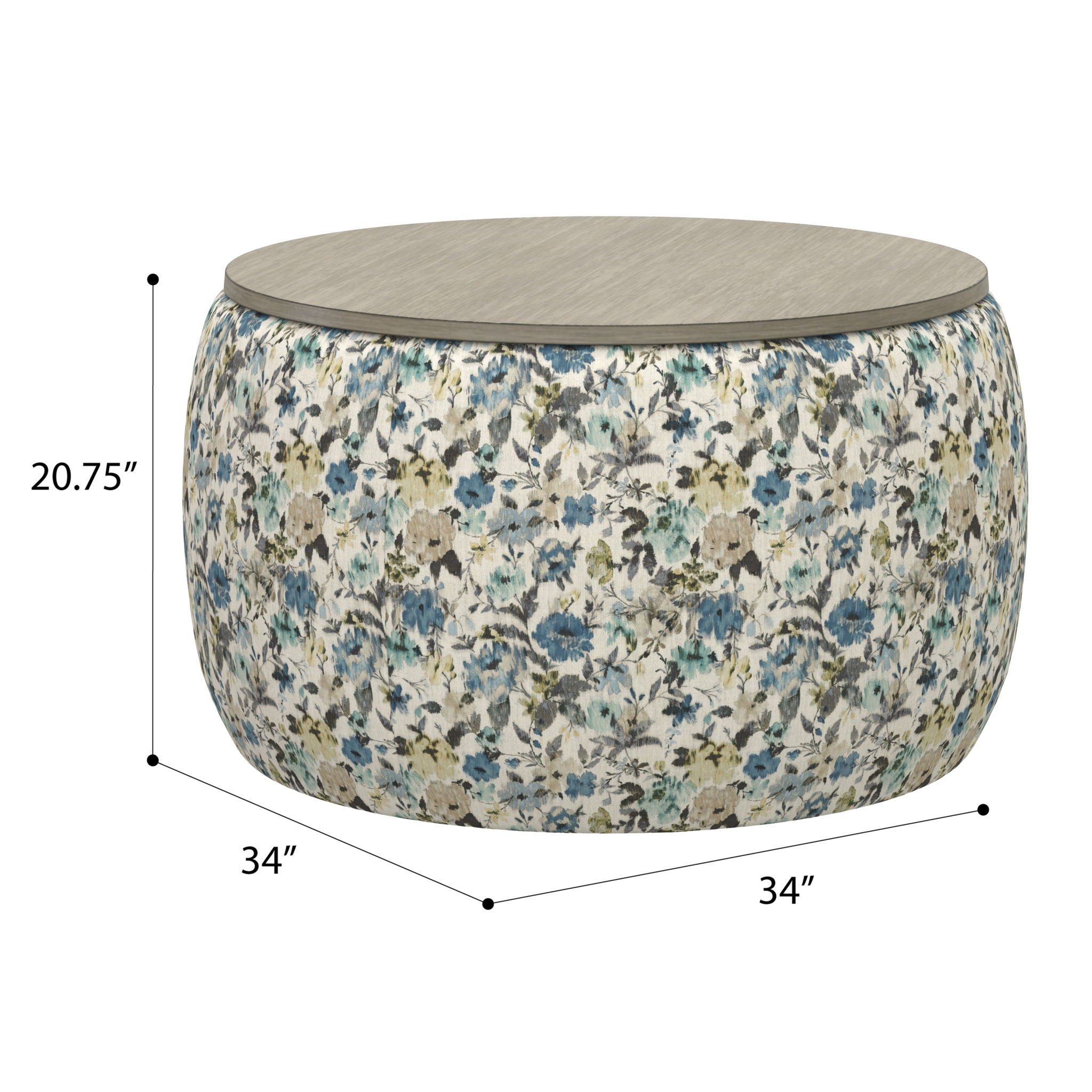 Storage Ottoman - White