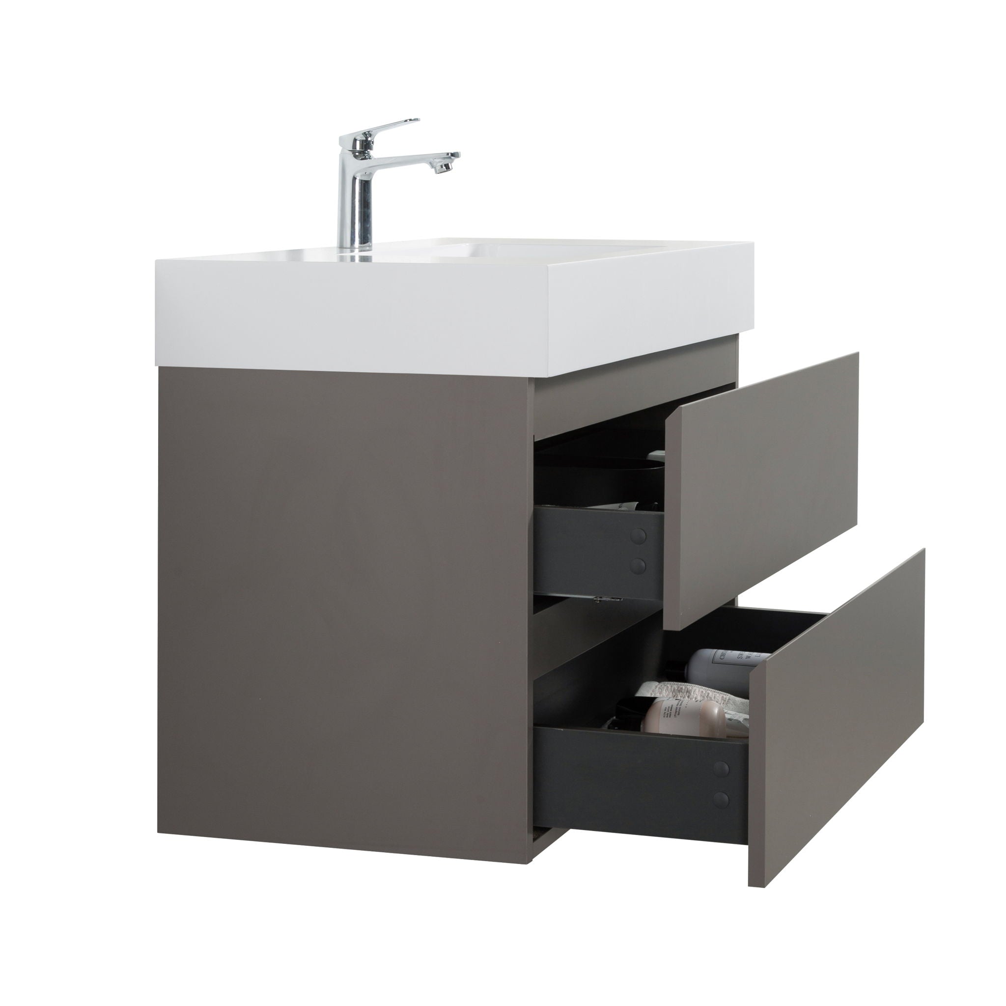 Alice - Bathroom Vanity With Sink, Wall Mounted, Floating
