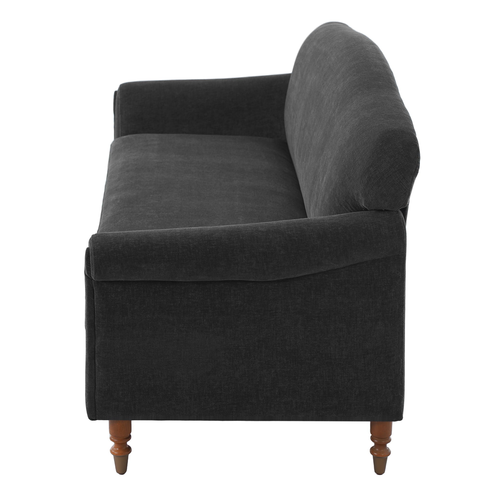 Loveseat Sofa, 2 Seater Couch With Rolled Arms