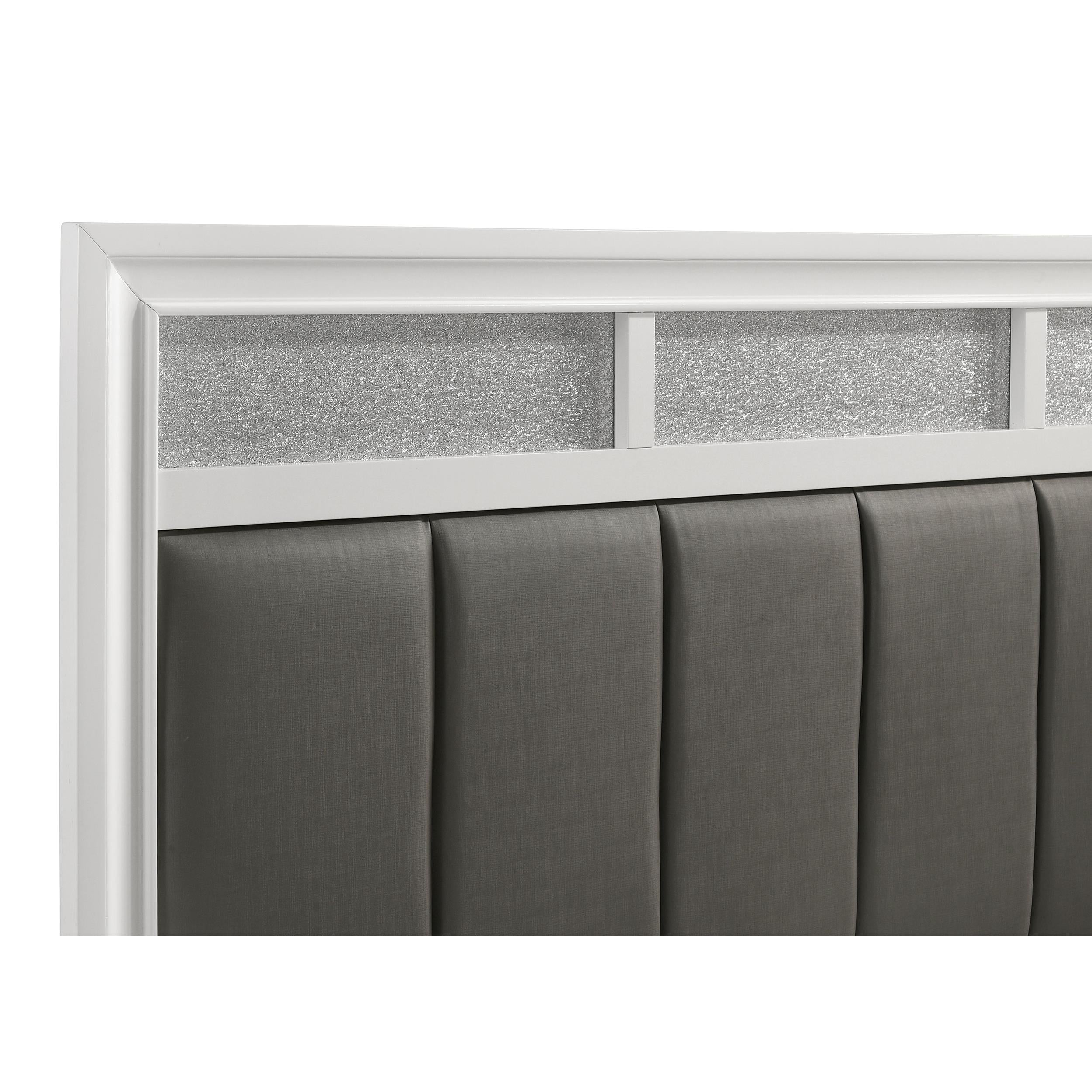 Diamond Modern Furniture COA Barzini California King Upholstered Panel Bed 205891KW IMAGE 8
