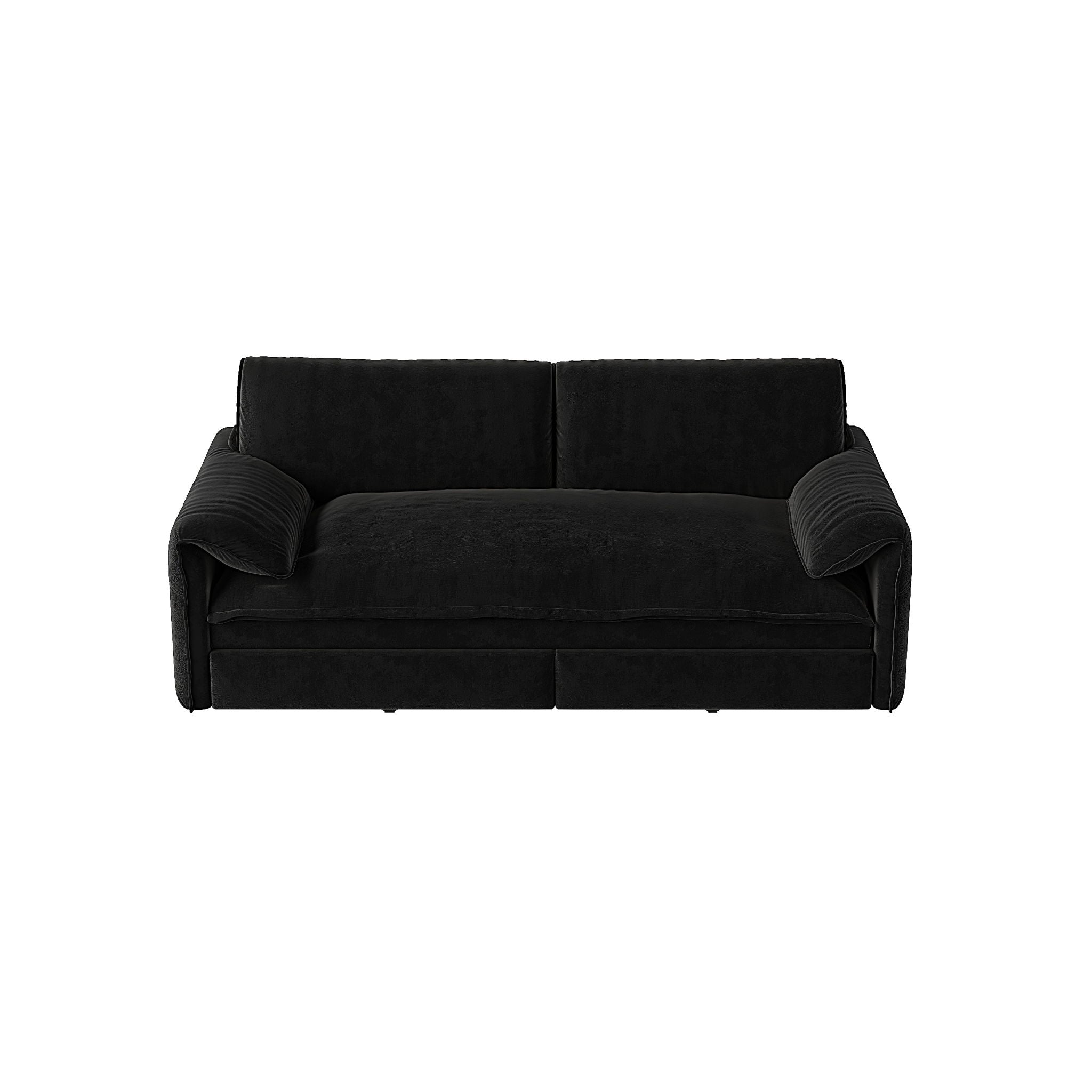 Queen Pull Out Sofa Bed With Side Storage