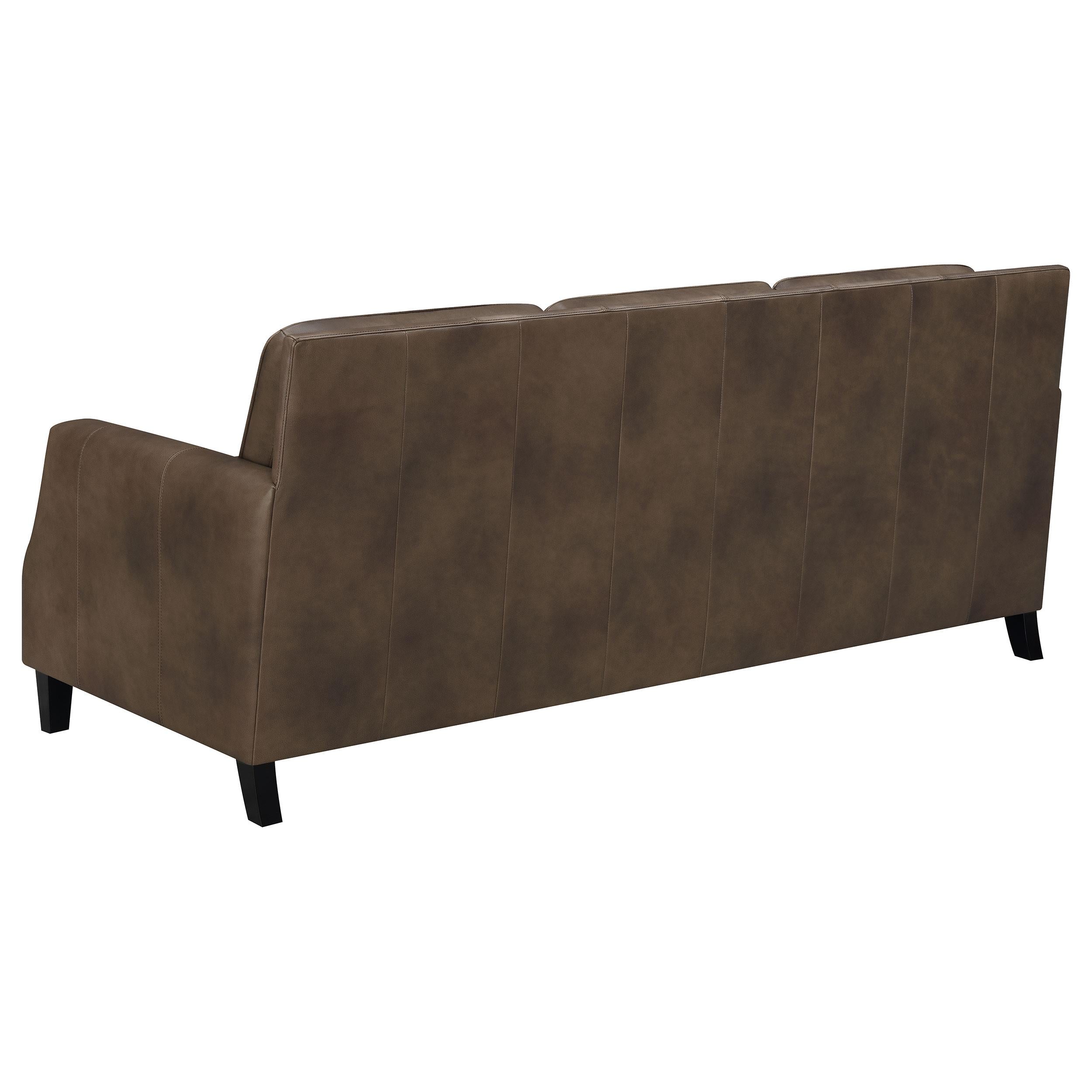 Diamond Modern Furniture COA Leaton Stationary Leather Match Sofa 509441 IMAGE 5