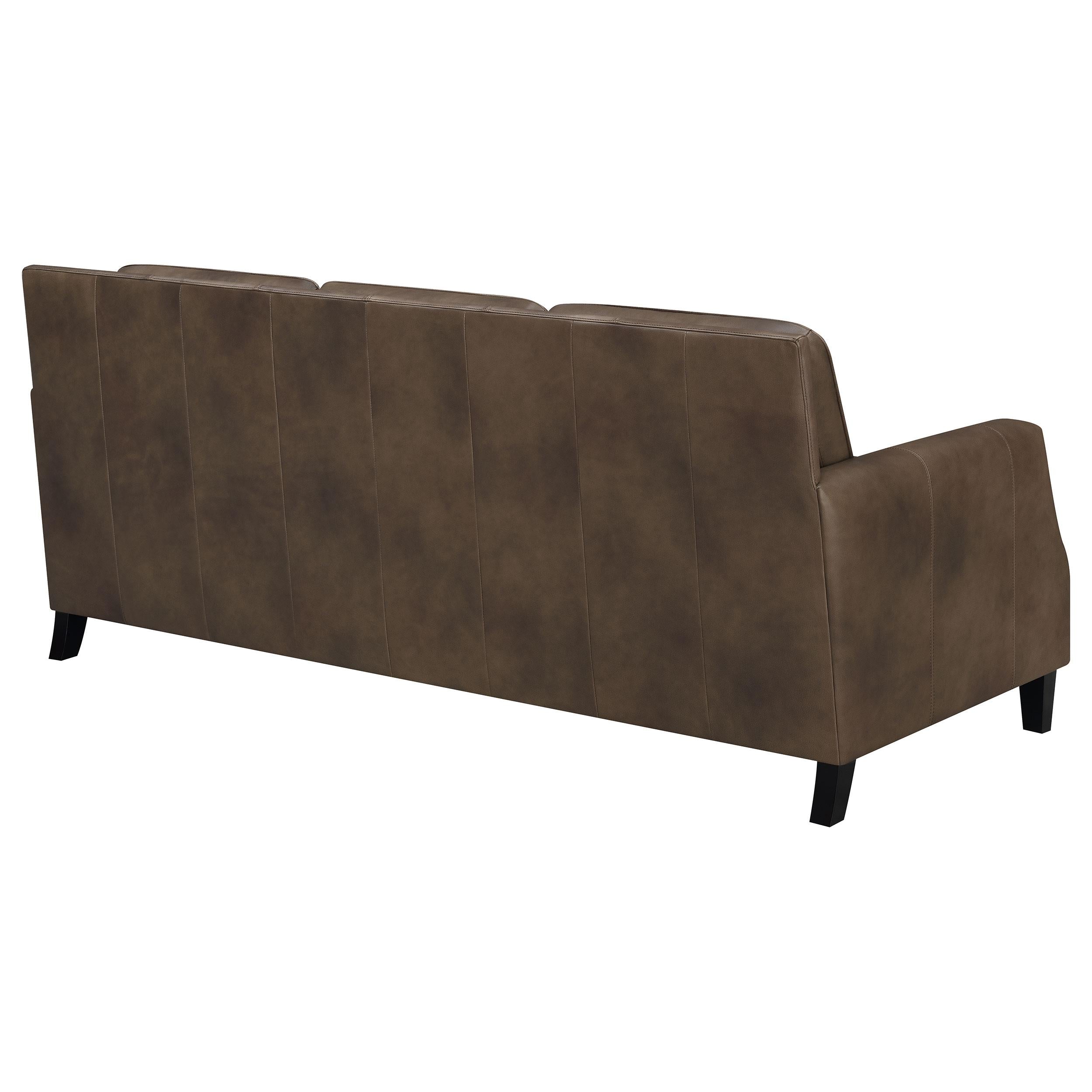 Diamond Modern Furniture COA Leaton Stationary Leather Match Sofa 509441 IMAGE 6