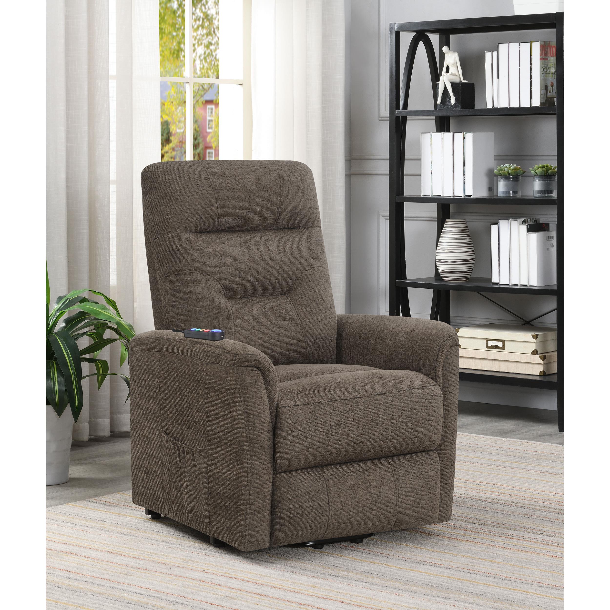 Diamond Modern Furniture COA Fabric Lift Chair with Heat and Massage 609404P IMAGE 11