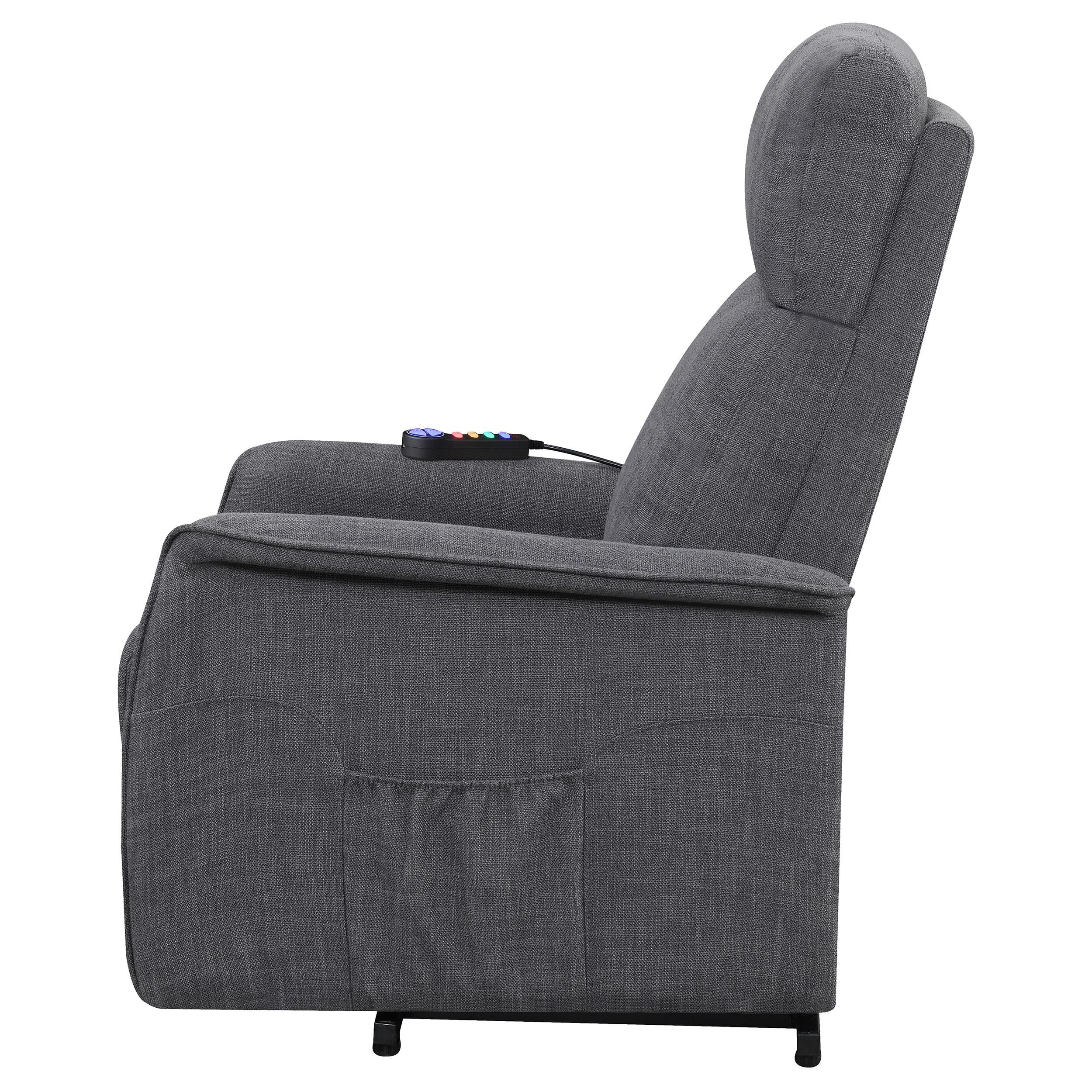 Coaster Furniture Fabric Lift Chair with Heat and Massage 609406P IMAGE 6