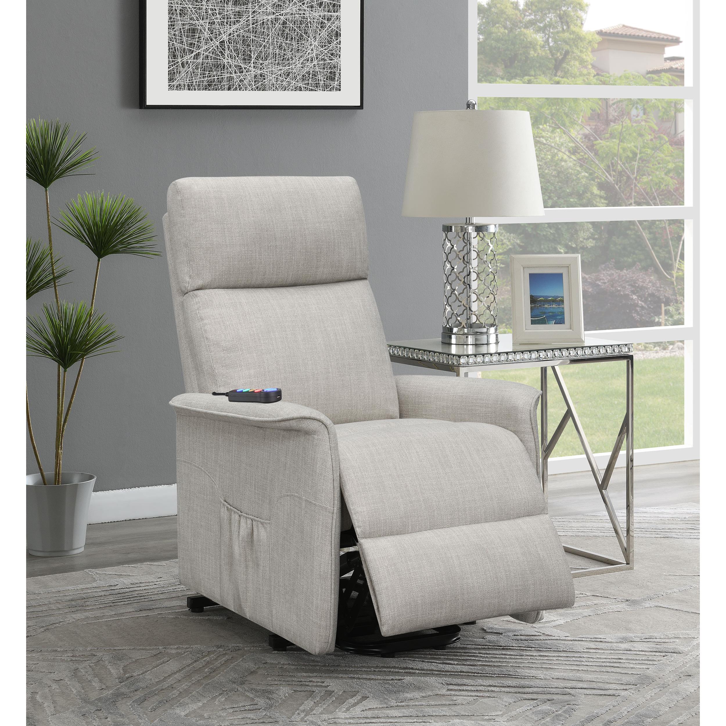 Diamond Modern Furniture COA Fabric Lift Chair with Heat and Massage 609407P IMAGE 12