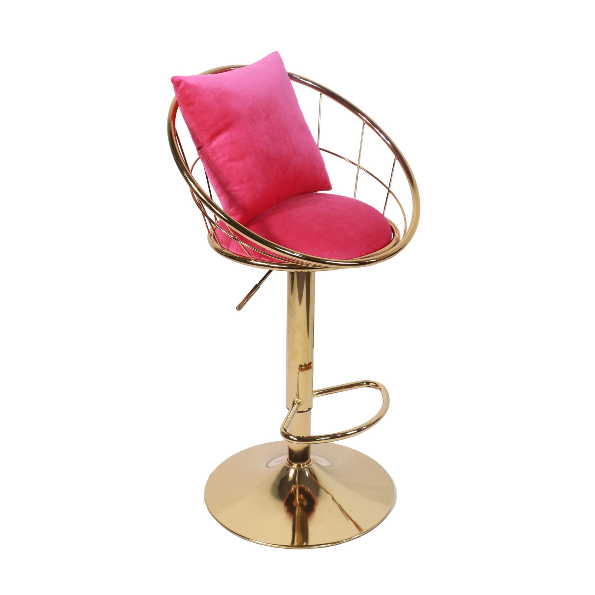 Unique Design Bar Chair, 360 Degree Rotation, Adjustable Height, Suitable For Dining Room And Bar