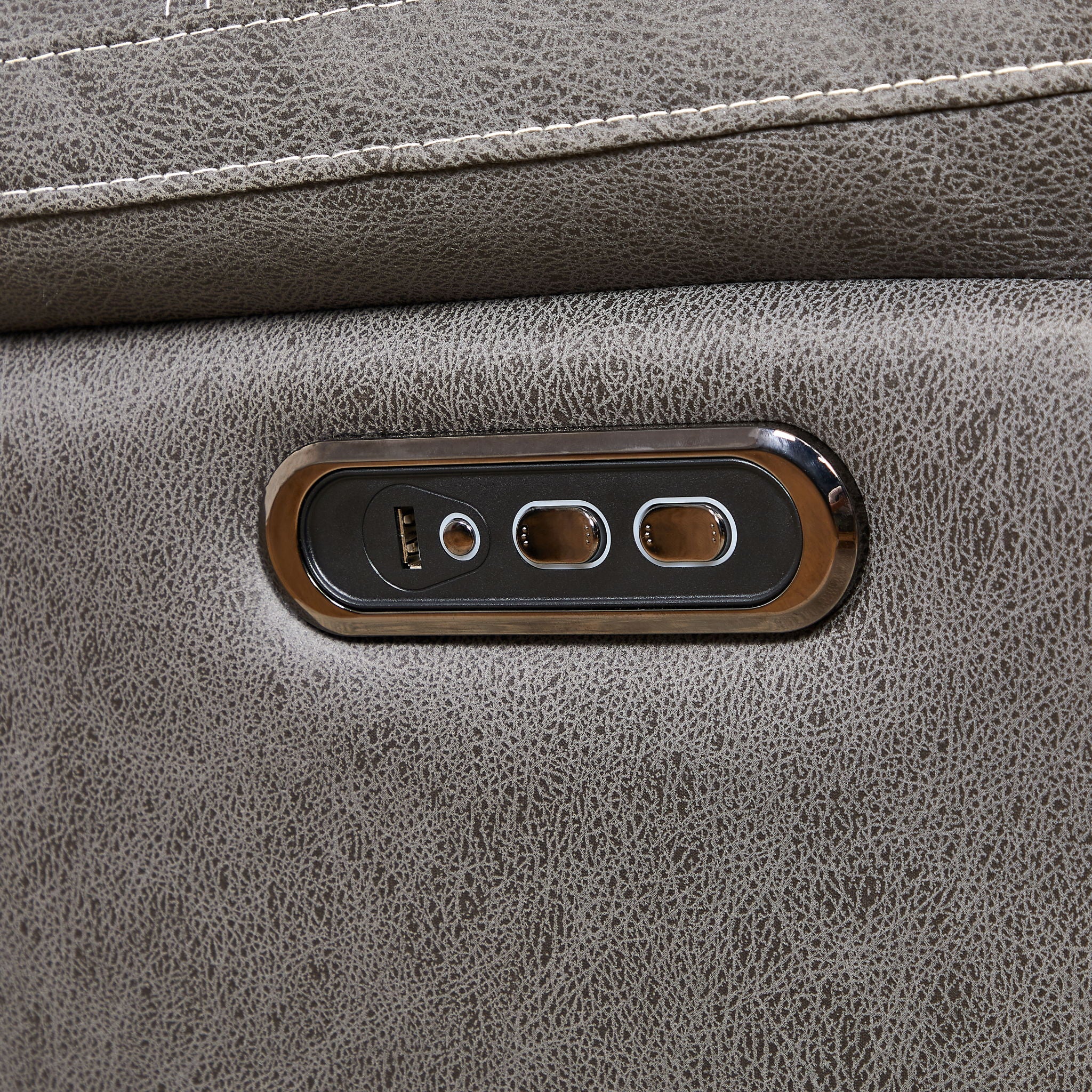 Liyasi - Dual Okin Motor Rocking And 240° Swivel Single Sofa Seat Recliner Chair Infinite Position, Head Rest With Power Function