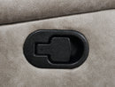 Greer Upholstered Motion Reclining Loveseat Brown