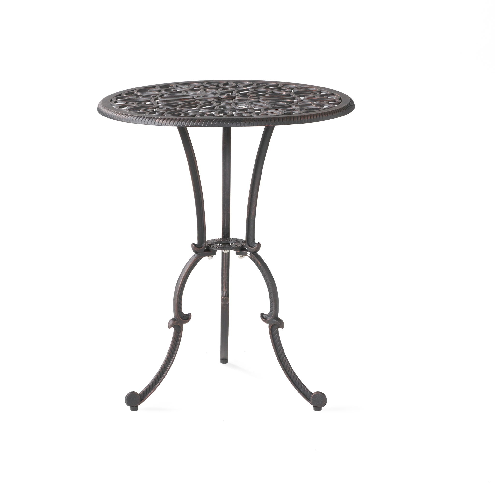 Charleston 3 Pieces Cast Bistro Set - Copper