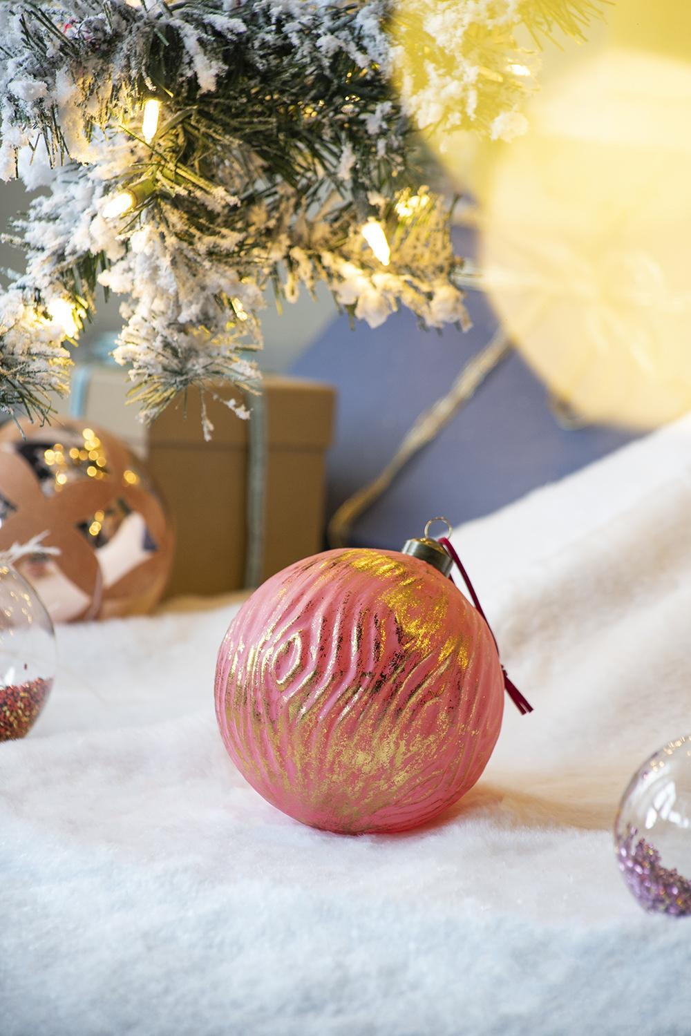 Christmas Ball Glass Decorative Hanging Ball Christmas Tree Ornaments For Holiday Party Decorations