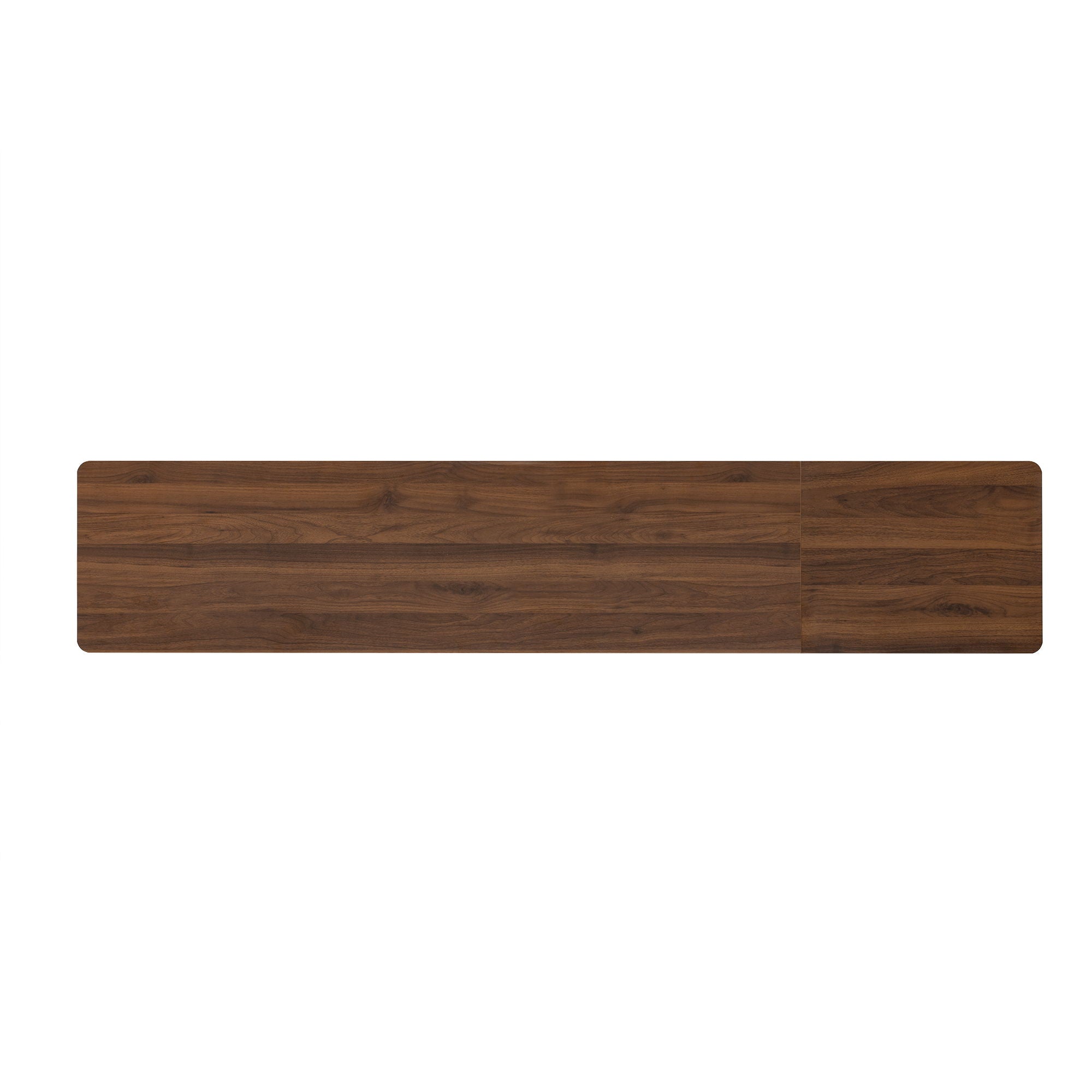 TV Stand For TVs Up To 85" With Fluted Door, Cable Management, Soft-Closing Hinges - Walnut